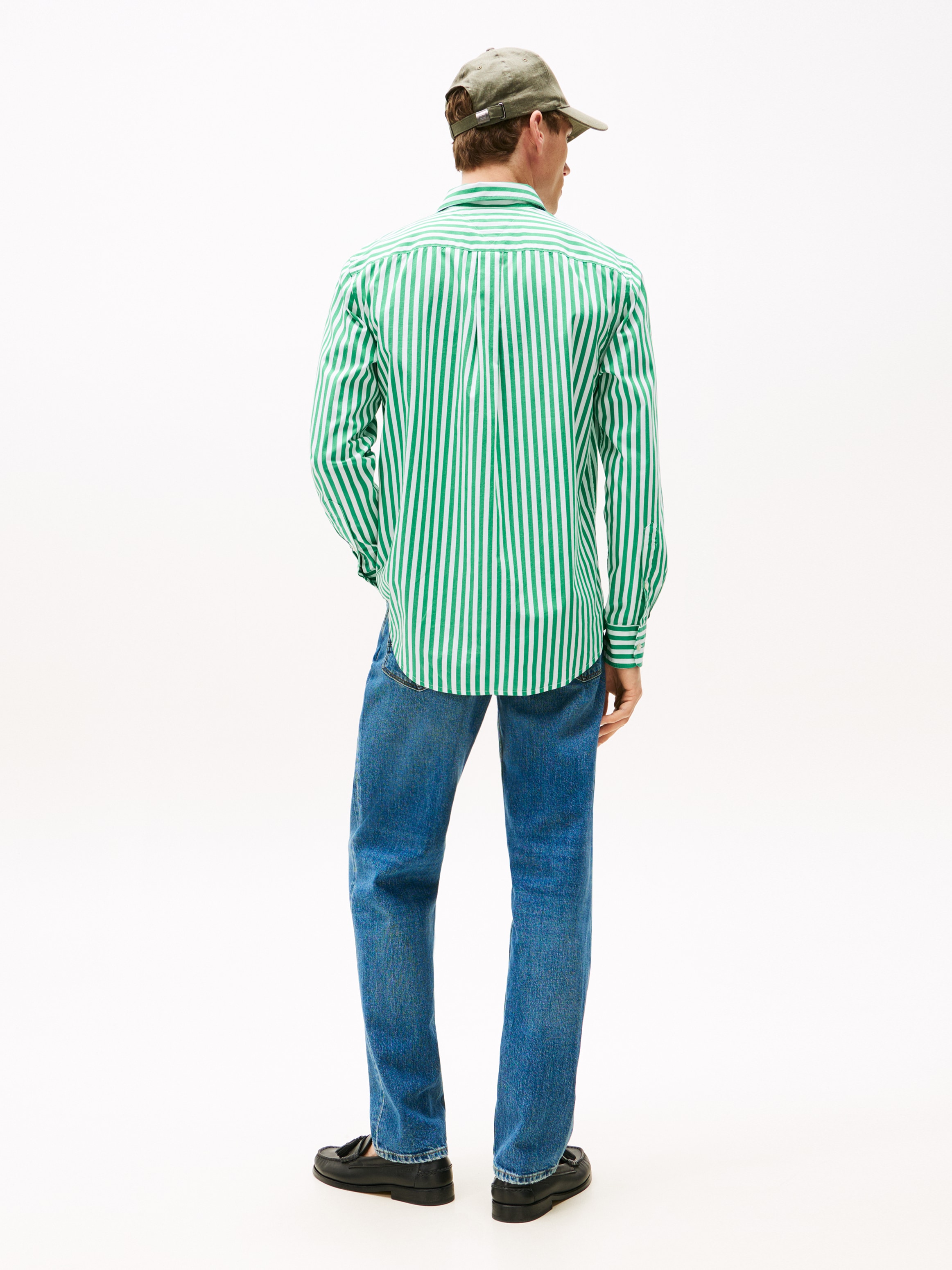 Tommy Hilfiger Langarmhemd »FLEX POPLIN BOLD STRIPE SHIRT«