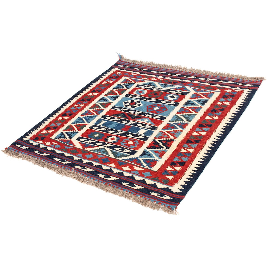 morgenland Wollteppich »Kelim - Oriental quadratisch - 104 x 99 cm - mehrfarbig«, quadratisch