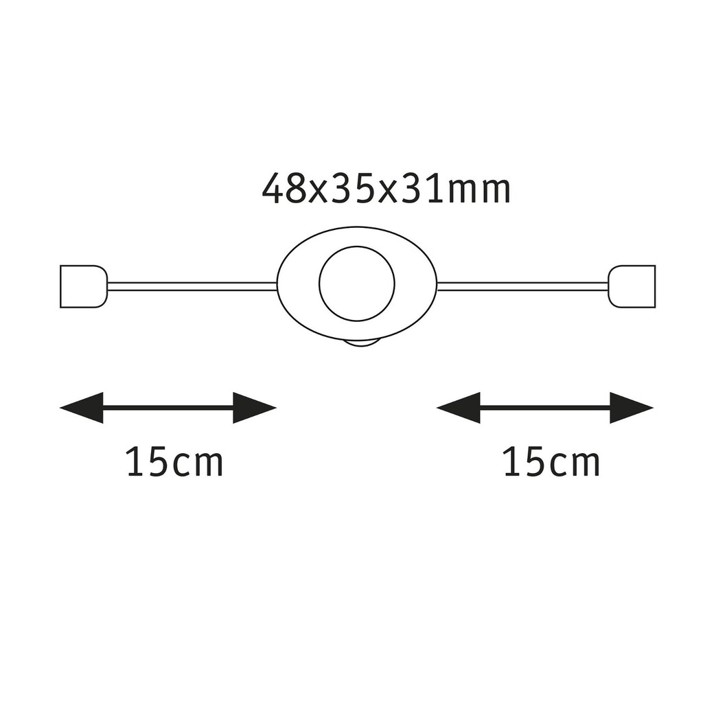 Paulmann LED-Streifen »MaxLED Night PIR Sensor 24V DC max 144W Weiß Kunststoff«
