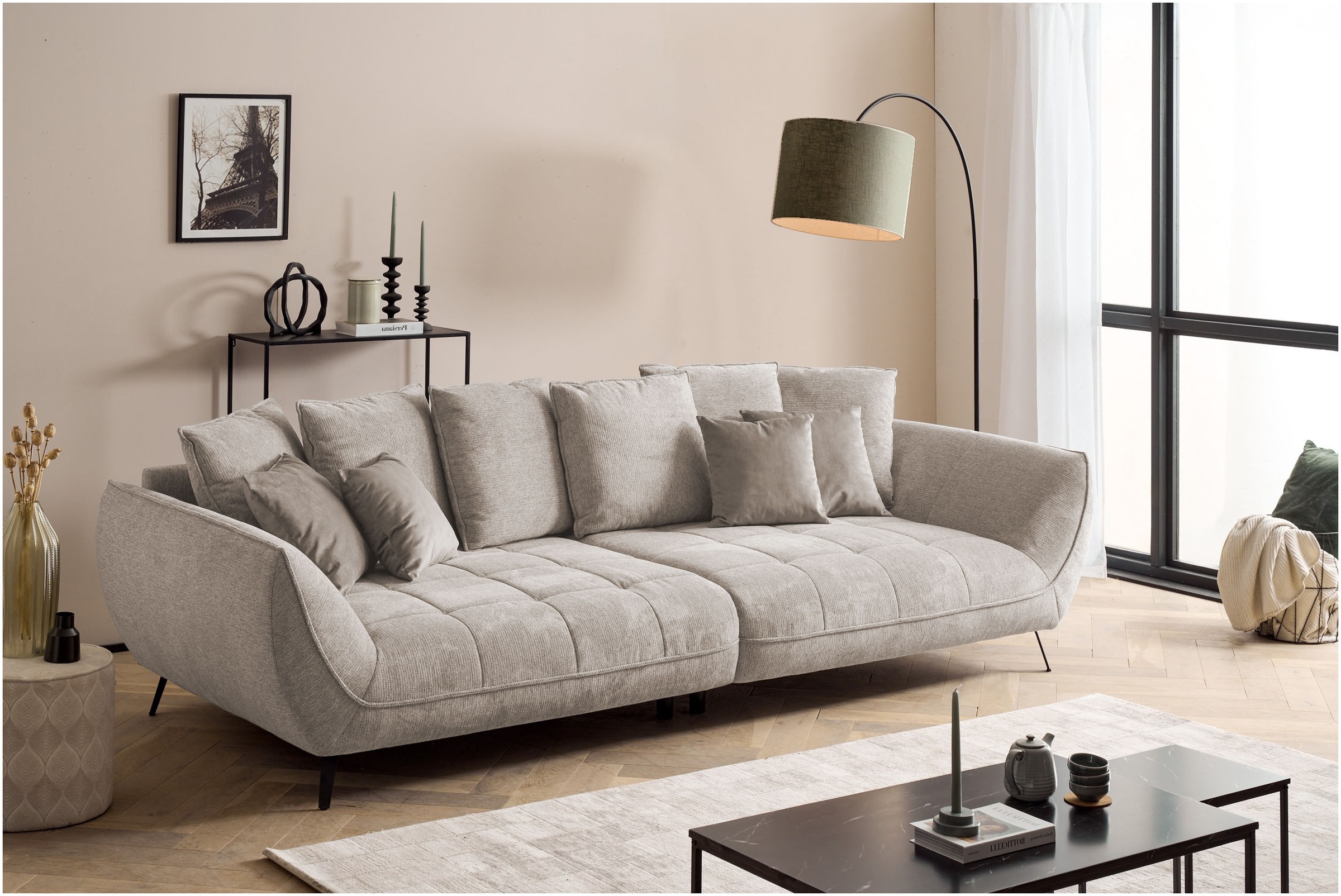 exxpo - sofa fashion Big-Sofa "Triton Mega Sofa,toller Sitzkomfort, Steppun günstig online kaufen