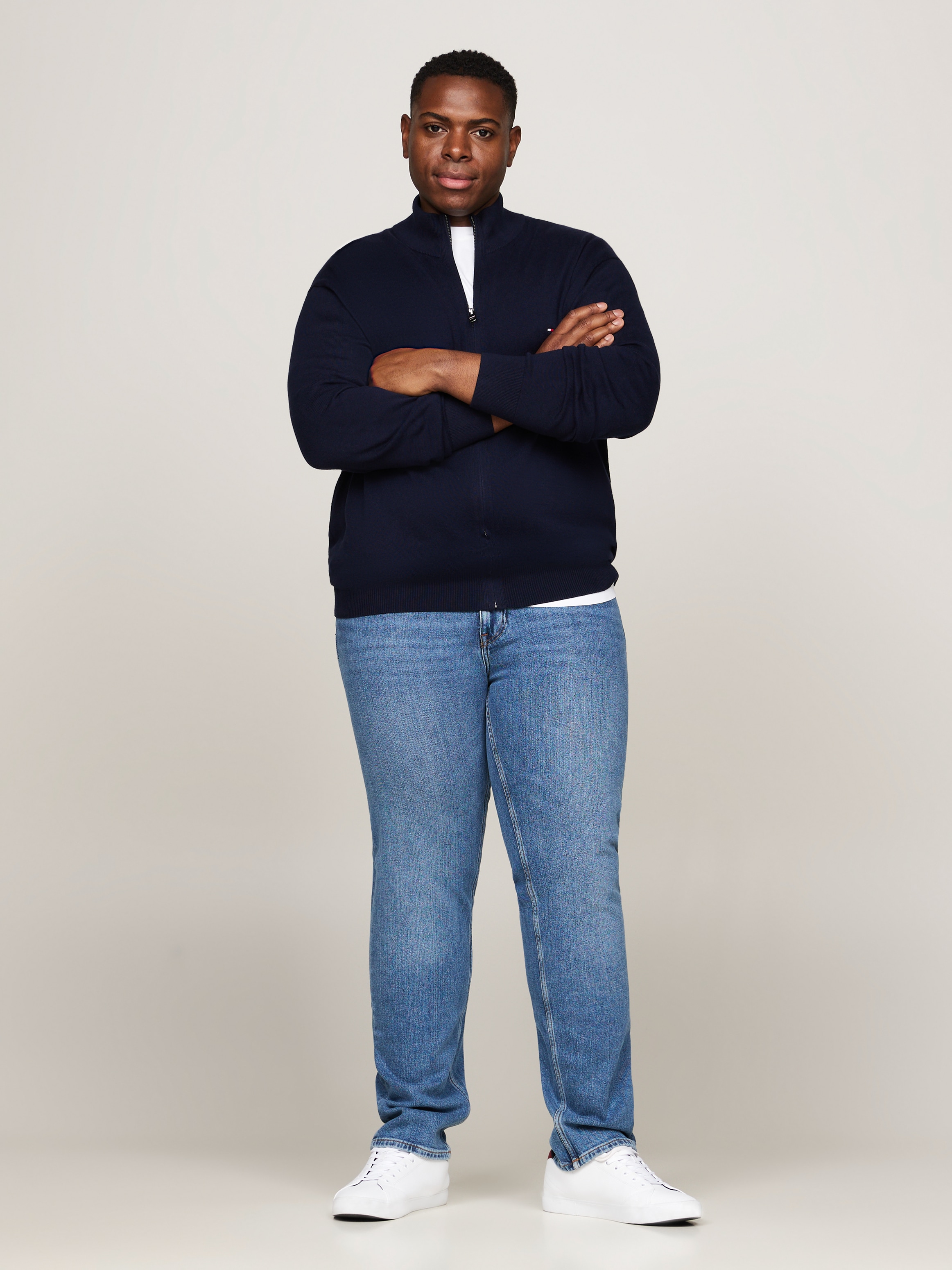 Tommy Hilfiger Big & Tall Cardigan »BT-PIMA ORG CTN CASHMERE ZTHRU-B«