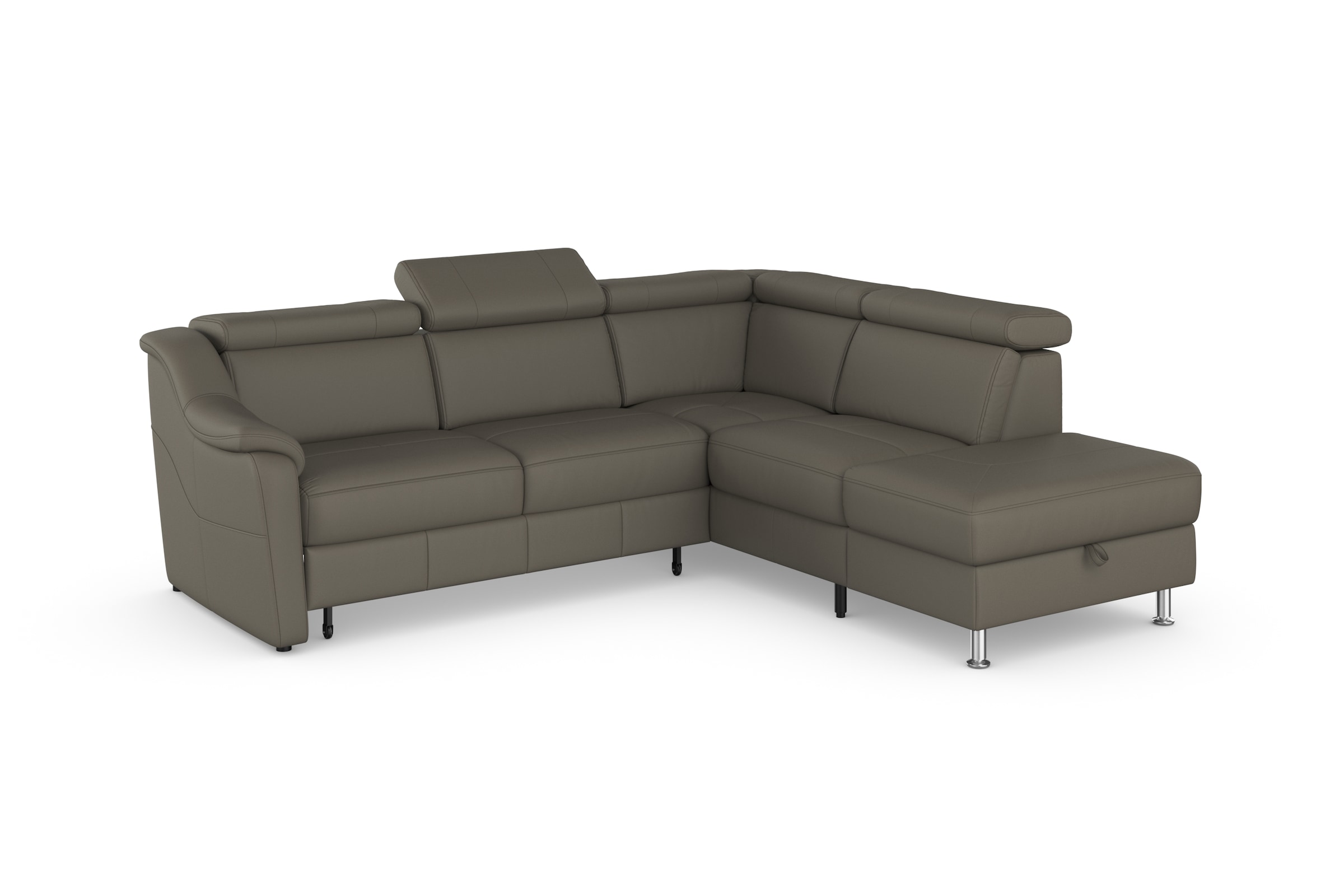 sit&more Ecksofa »Freetown L-Form«, inklusive Kopfteilverstellung und komfortablem Federkern