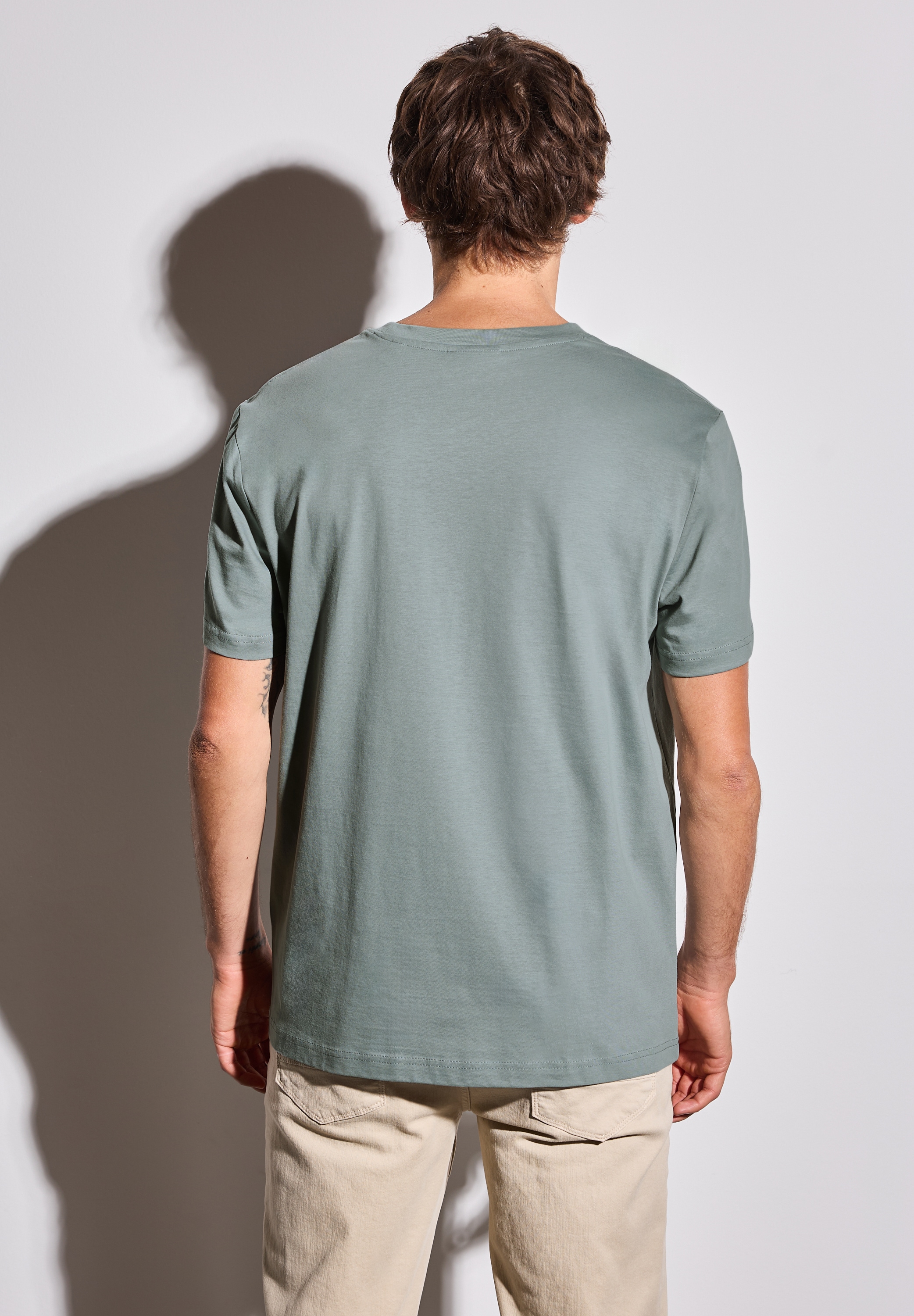 STREET ONE MEN T-Shirt mit Rundhalsausschnitt