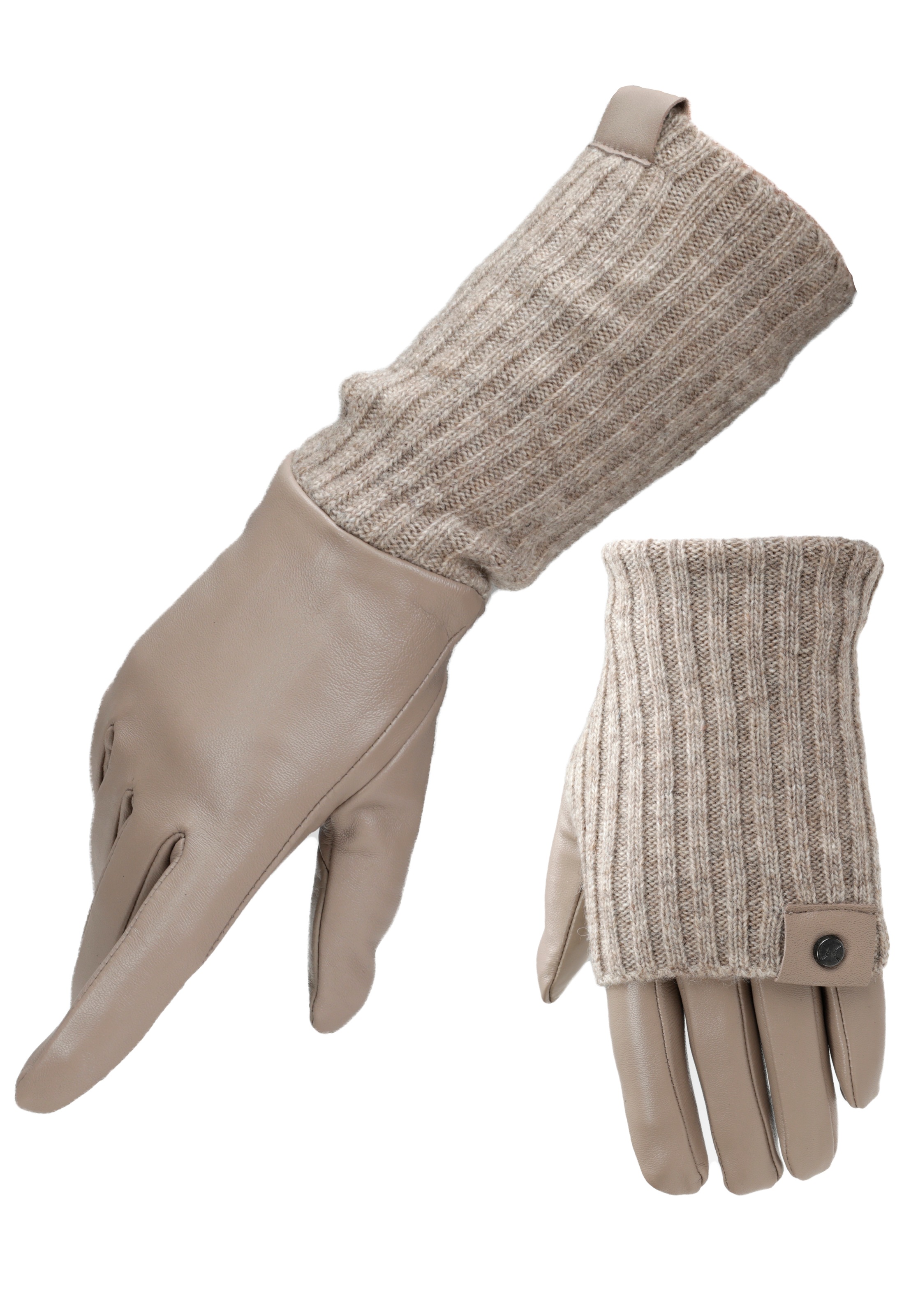 PEARLWOOD Lederhandschuhe "ROMY" 1 Paar, Fleecefutter, als Lang-oder Kurzha günstig online kaufen