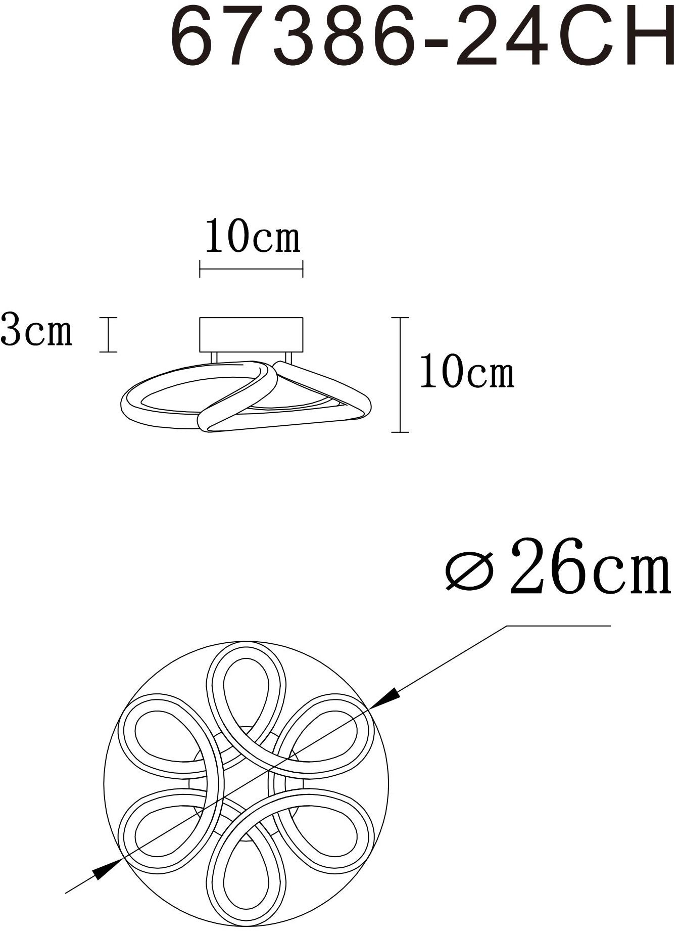 GLOBO LIGHTING LED Deckenleuchte »MELISAND«, Leuchtmittel LED-Modul | LED fest integriert, Deckenleuchte/champagnerfarben/ø: 260mm/CCT 2700/4000/6000K