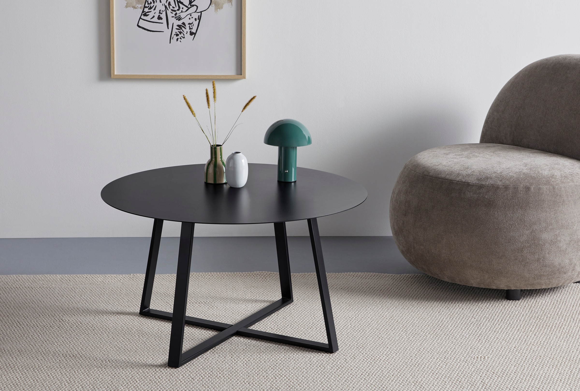 s.Oliver Couchtisch "Gwenn", aus pulverbeschichtetem Metall für den flexibl günstig online kaufen