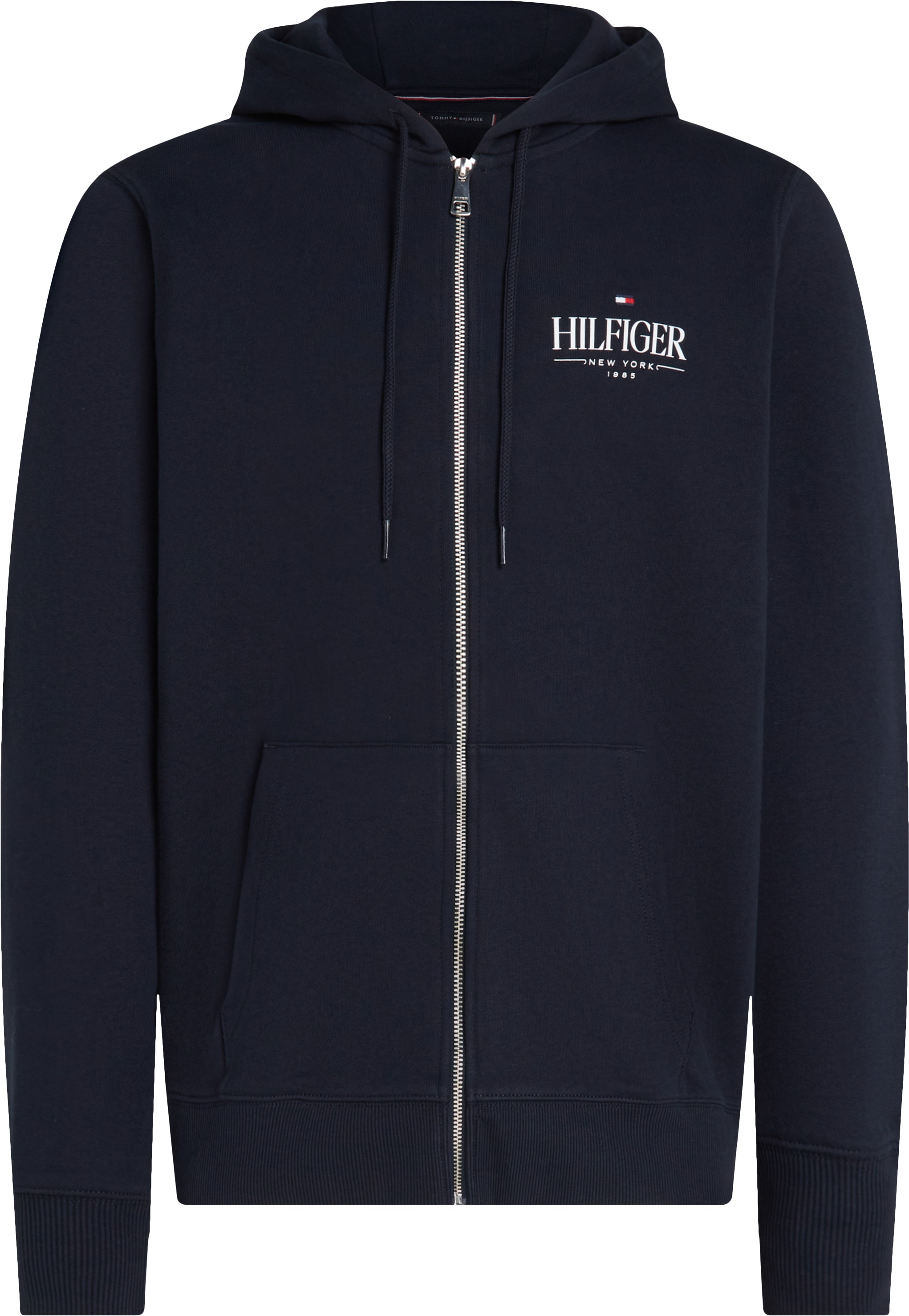 Tommy Hilfiger Kapuzensweatjacke »HILFIGER STACKED HOODED ZIP TH«