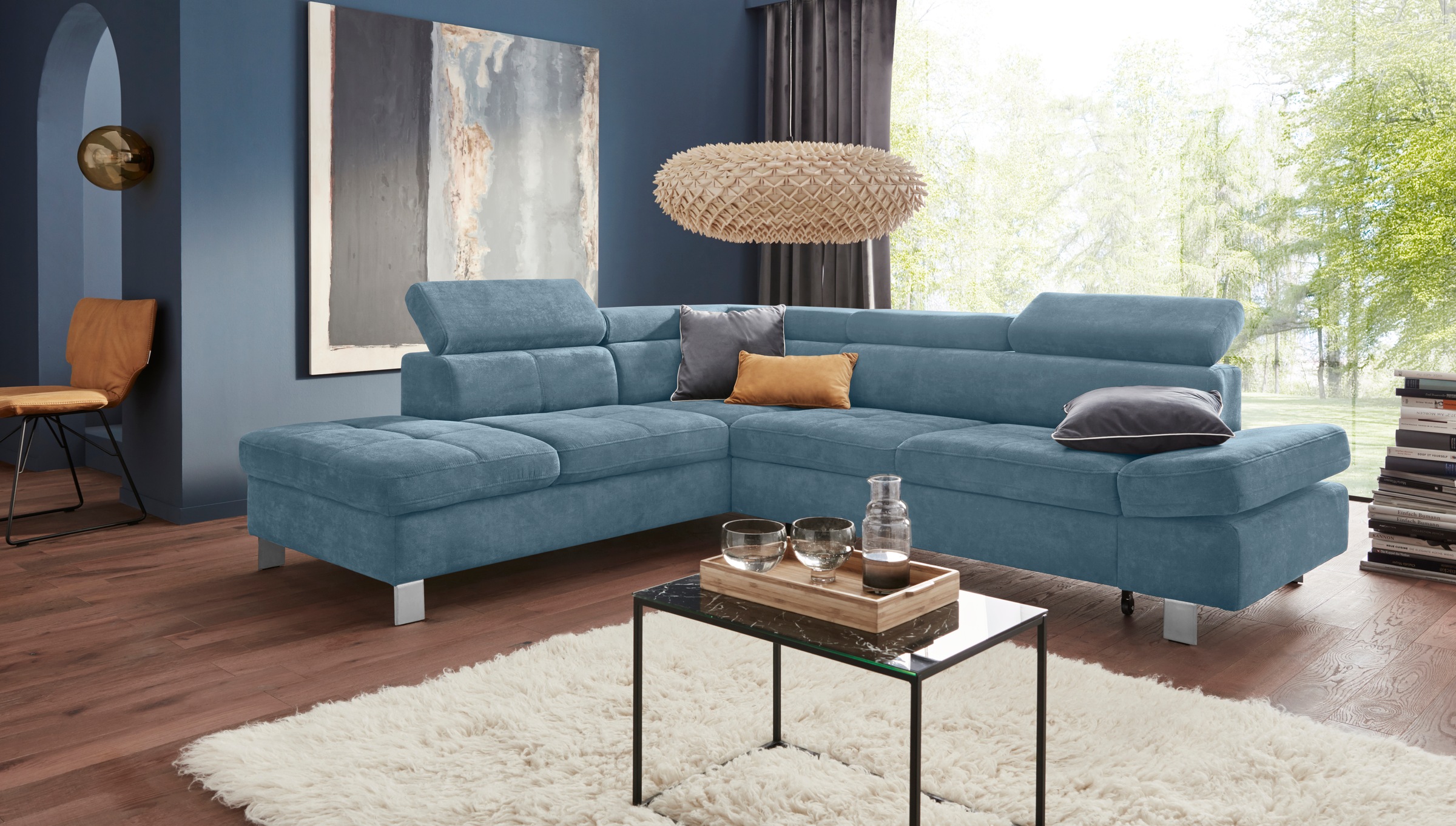 exxpo - sofa fashion Ecksofa "Fiji, L-Form", mit Kopf- bzw. Rückenverstellu günstig online kaufen