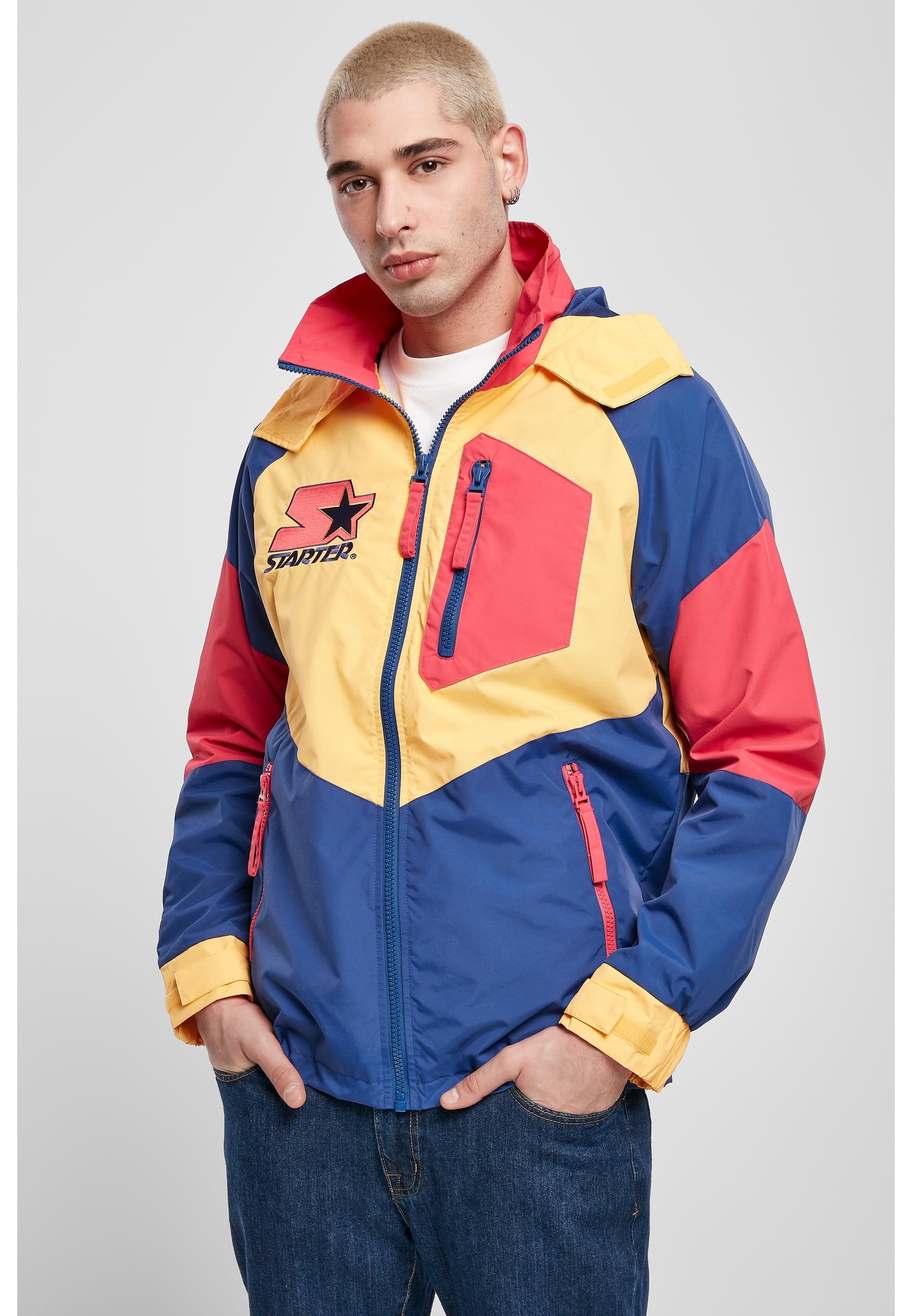 Starter Black Label Anorak »Starter Black Label Herren Starter Multicolored Logo Jacket« 1 Stk. tlg. mit Kapuze