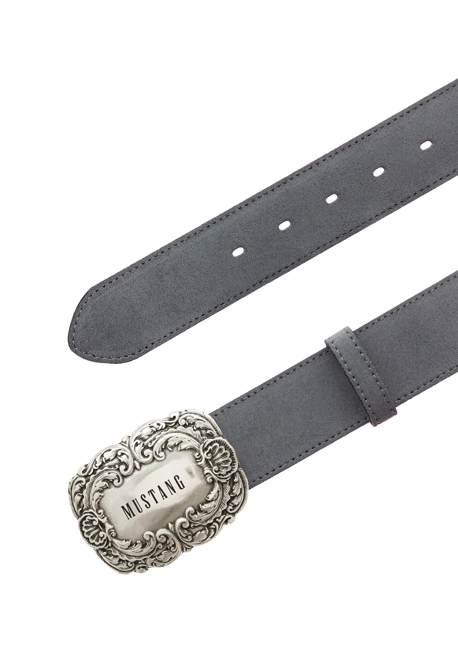 MUSTANG Ledergürtel 4 cm breit, geschwärzte Koppelschließe günstig online kaufen