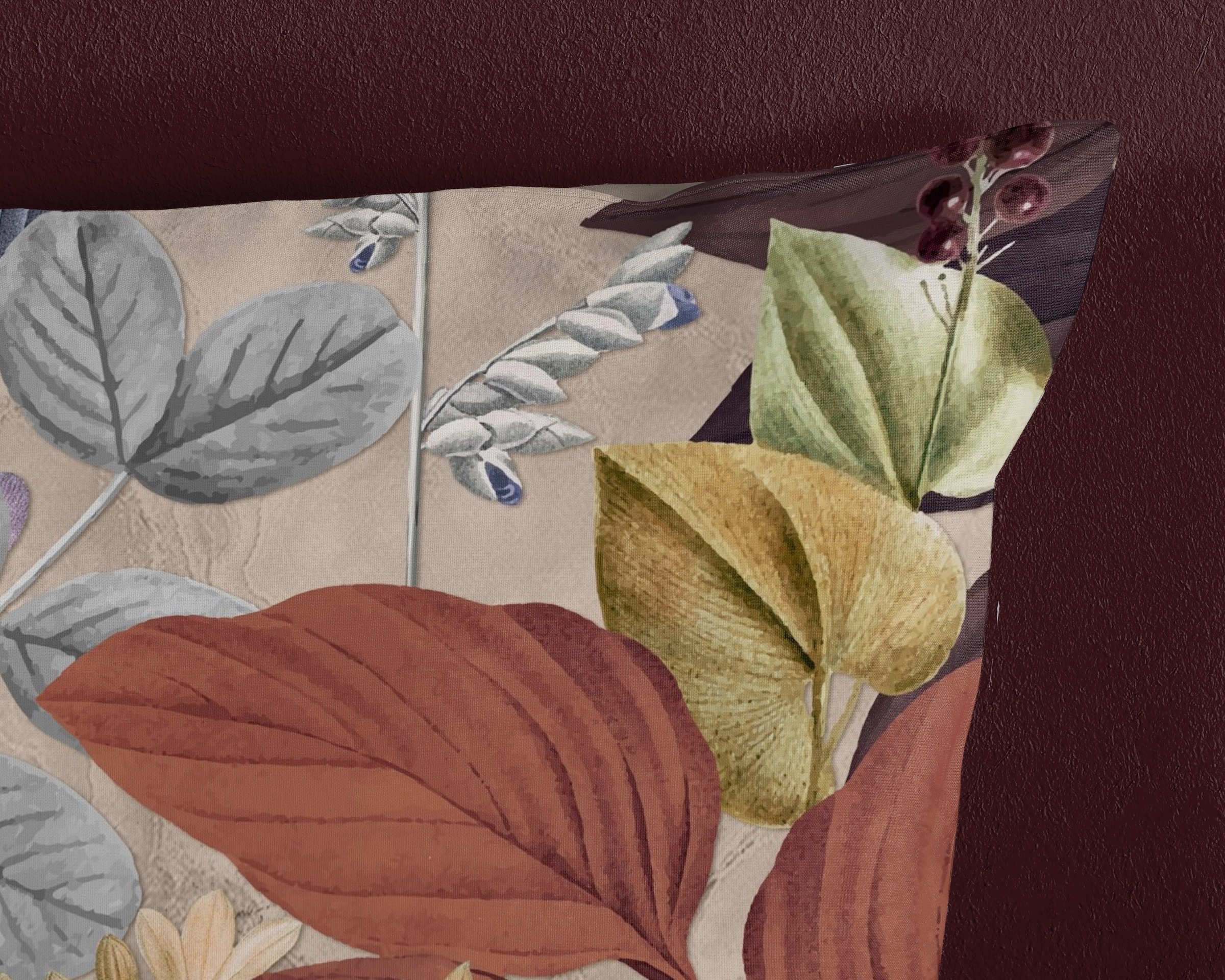 good morning Wendebettwäsche »Baileymu« 2 Stk. 100% Baumwolle, Renforcé, Reißverschluss, Wendeoptik, Blätter