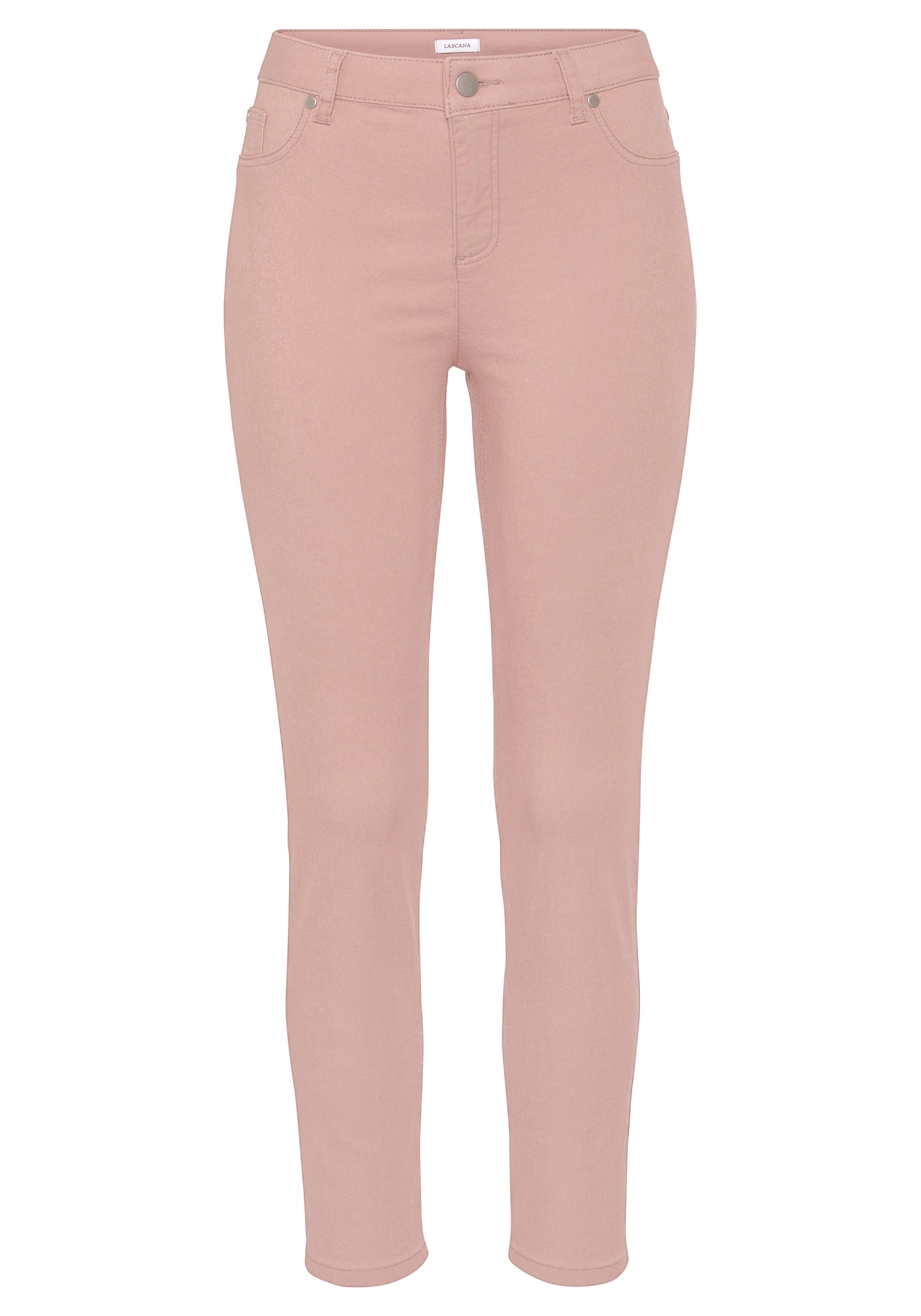 LASCANA 7/8-Jeggings "aus weichem Stretch-Denim" in Skinny-Form, Stretch-Denim, Basic, Röhrenhose