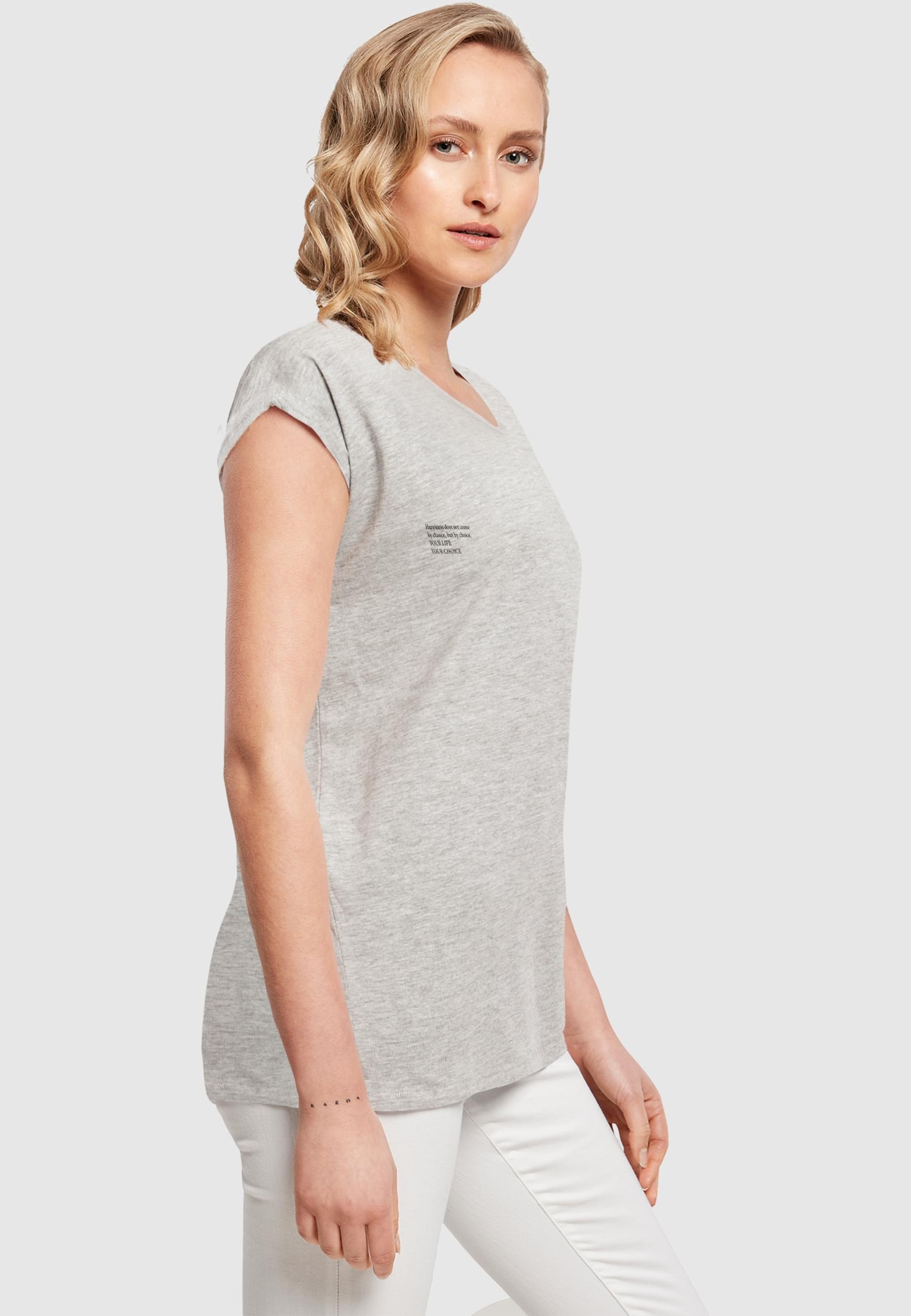 Merchcode T-Shirt »Merchcode Damen Ladies Life Extended Shoulder Tee« 1 Stk. tlg.