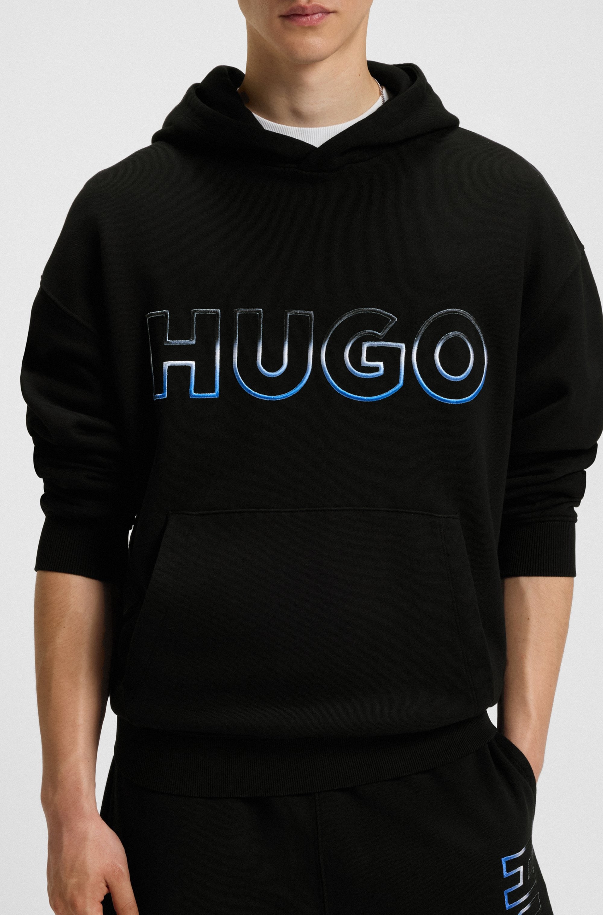HUGO Blue Sweatshirt »Nogudi«, mit Kapuze, regular fit, reine Baumwolle