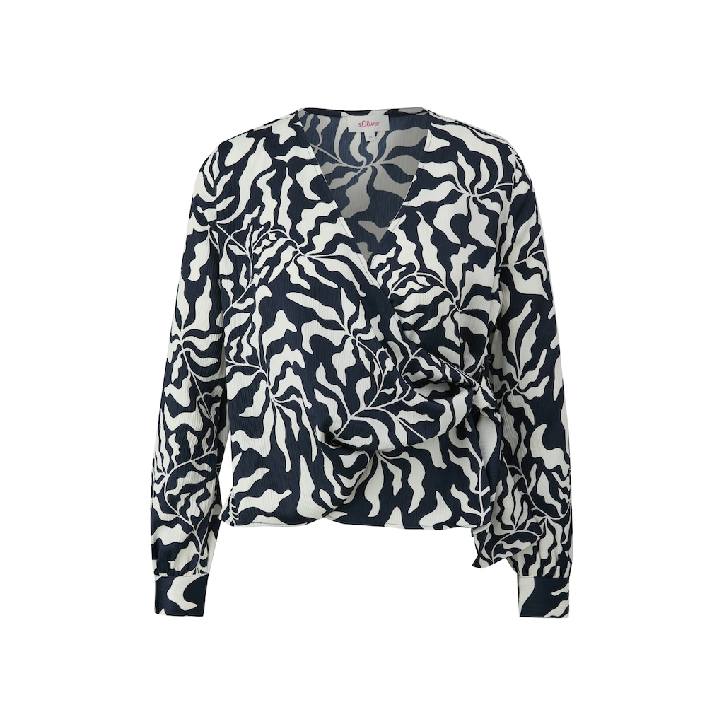 s.Oliver Wickelbluse, mit Alloverprint