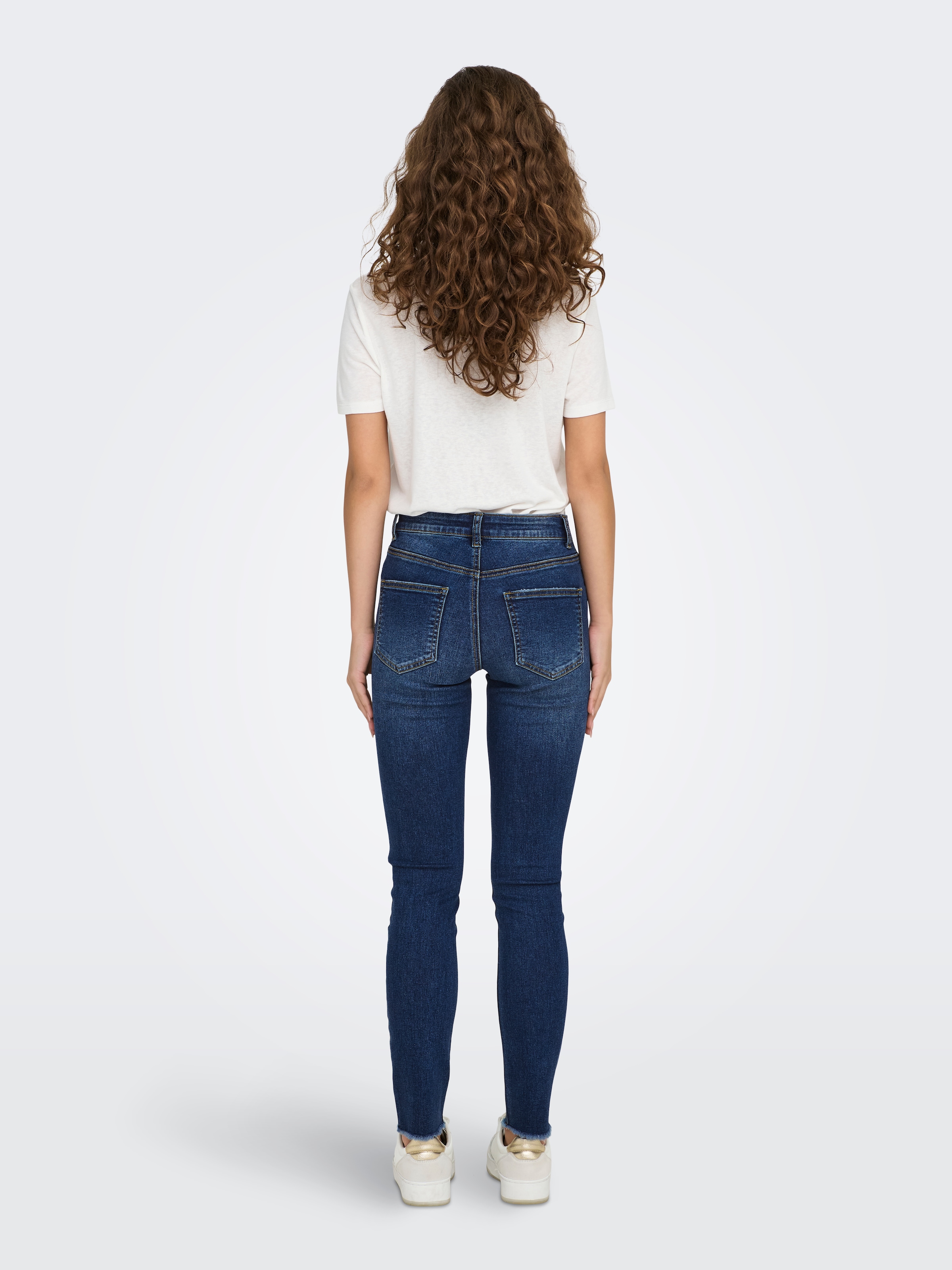 ONLY Skinny-fit-Jeans »ONLMIA MID WAIST BUTTON SK RW ANK BOX«
