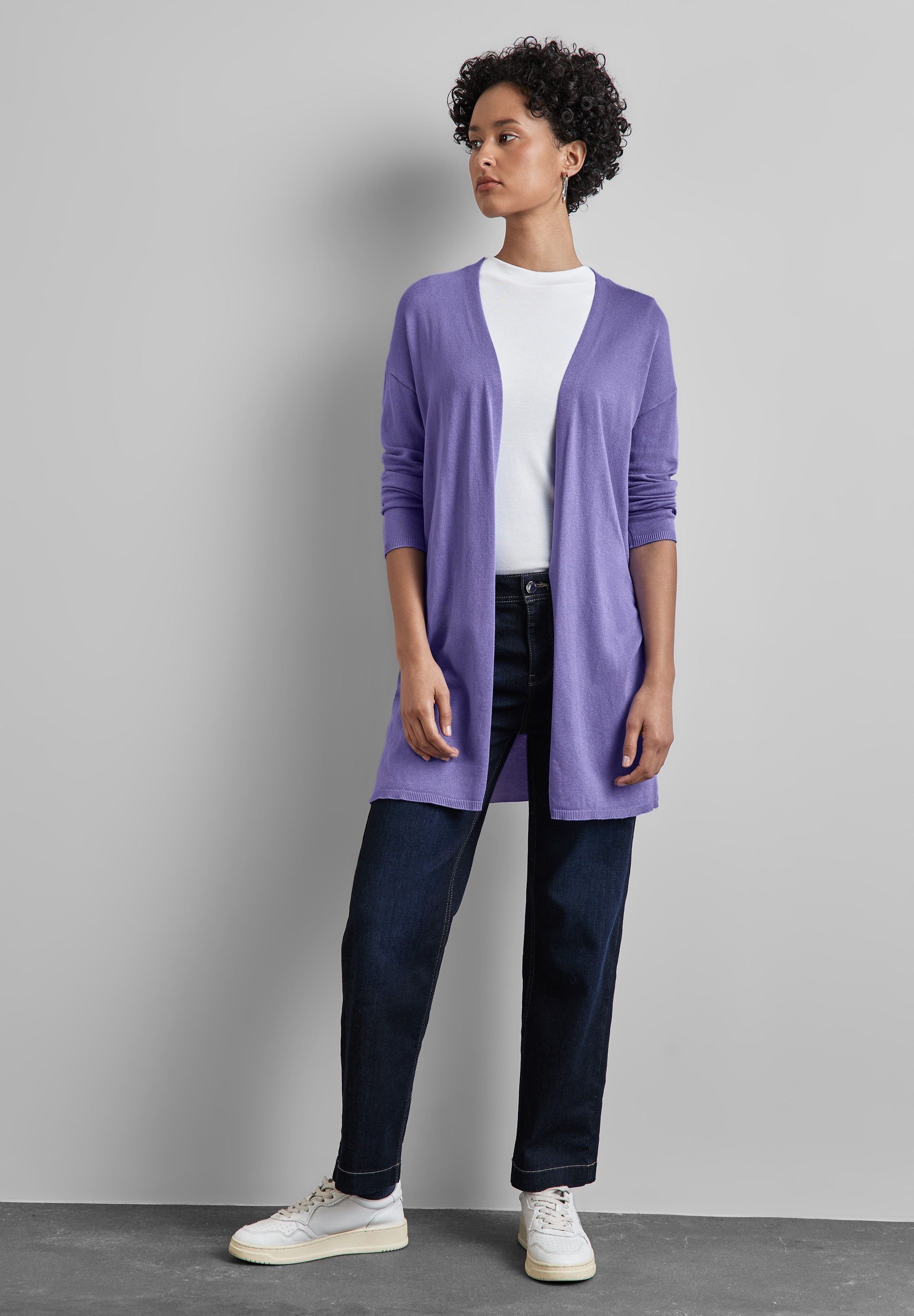 STREET ONE Strickjacke, verschlusslos