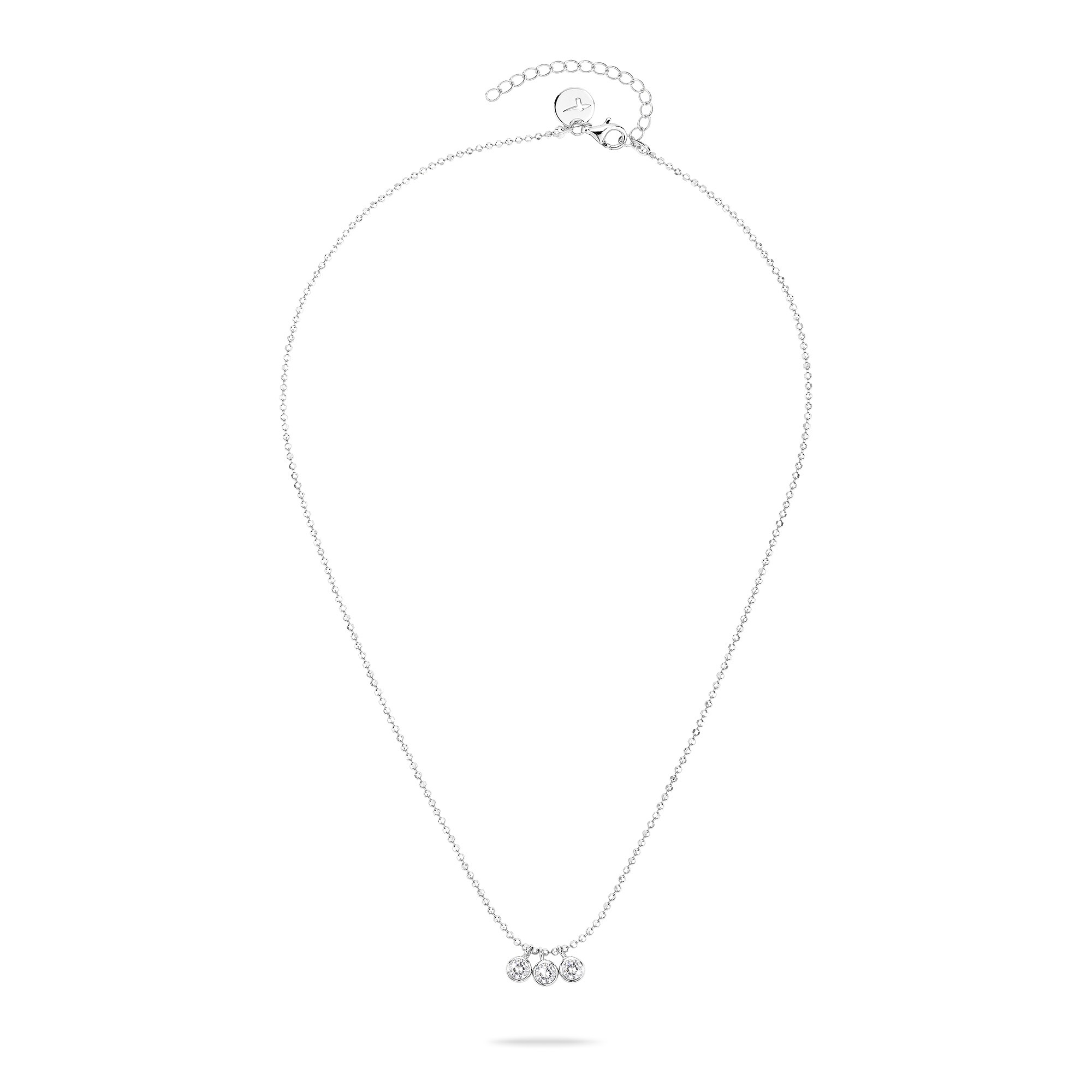 Tamaris Kette mit Anhänger »Schmuck Geschenk Silber 925 Halskette Tiny Glimmer«, mit Zirkonia (synth.)