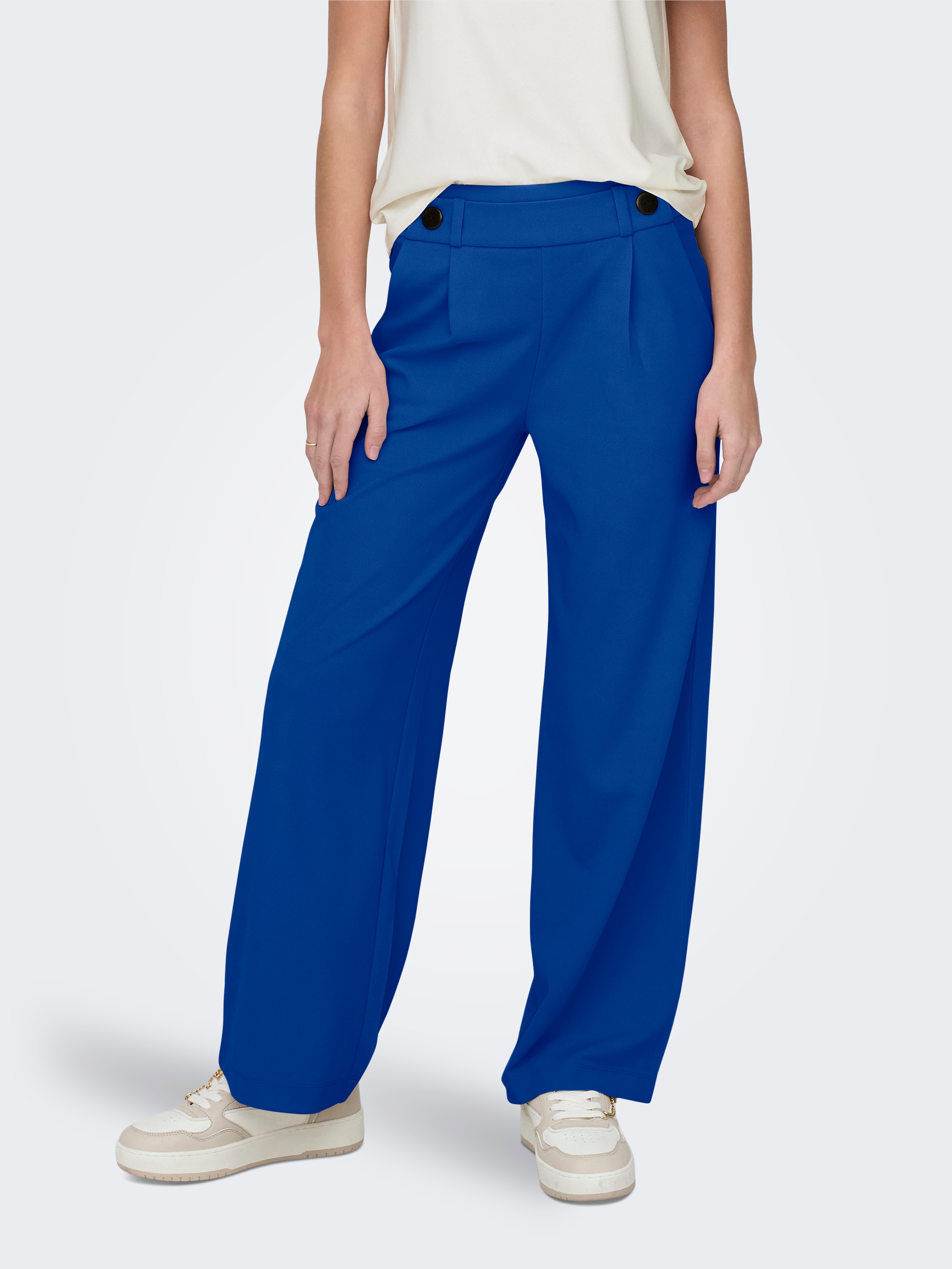 JDY Jerseyhose "JDYGEGGO NEW LONG PANT JRS NOOS" Materialmix, weit geschnitten