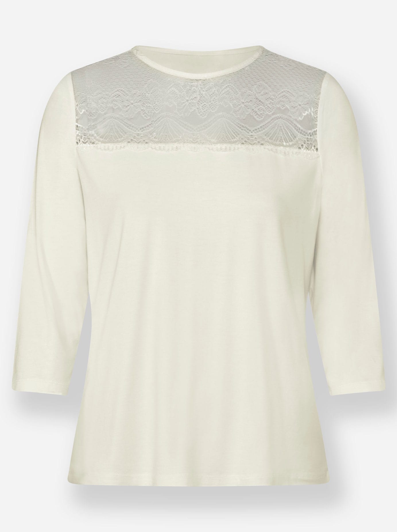 Lady 3/4-Arm-Shirt »Spitzen-Shirt«, (1 tlg.)