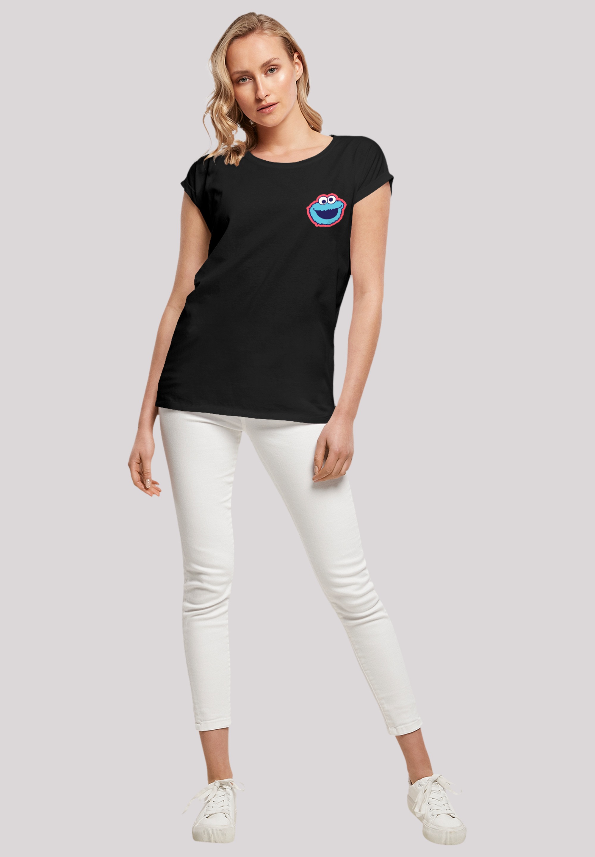 F4NT4STIC T-Shirt »Sesamstraße Cookie Monster Smile«, Premium Qualität, Weihnachts-Kollection