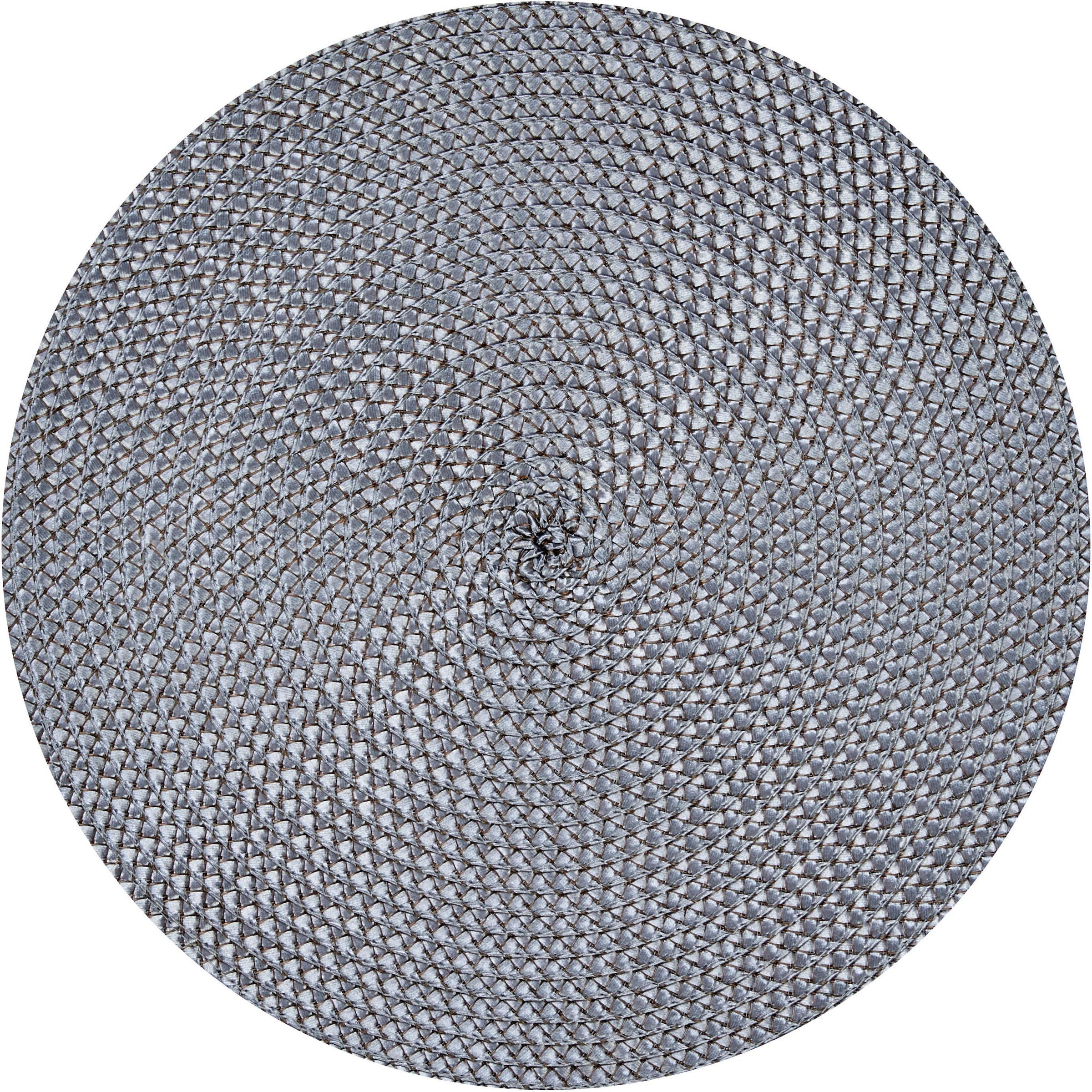 Platzset STUCO, Ø:38cm, grau, Obermaterial: 100% Polypropylen, Platzsets, "Basket"