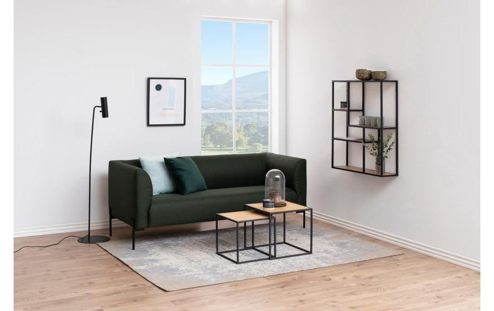 AC Design Wandregal »Seaford 75 x 20 x 91 cm, Nature/Schwarz«
