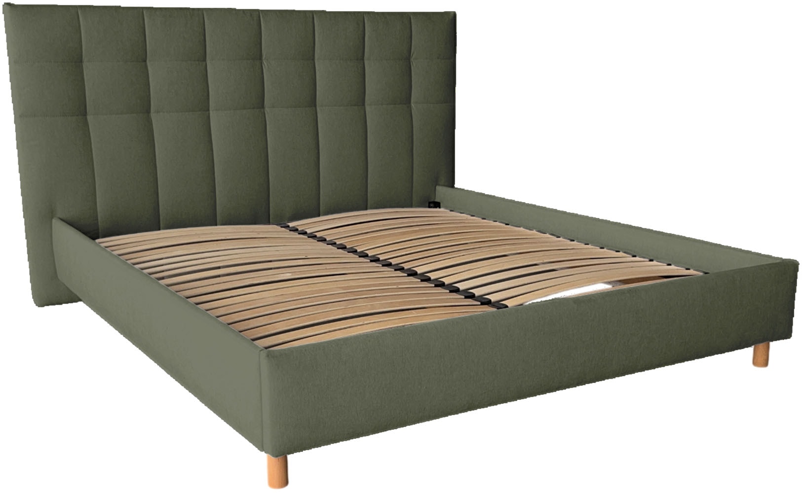 COLLECTION AB Polsterbett »CLASSIC Scandi erhältlich in der Breite 180x200cm« 3 Varianten: Rahmen, Rahmen + Rost oder Komplett-Set mit King-Matratze