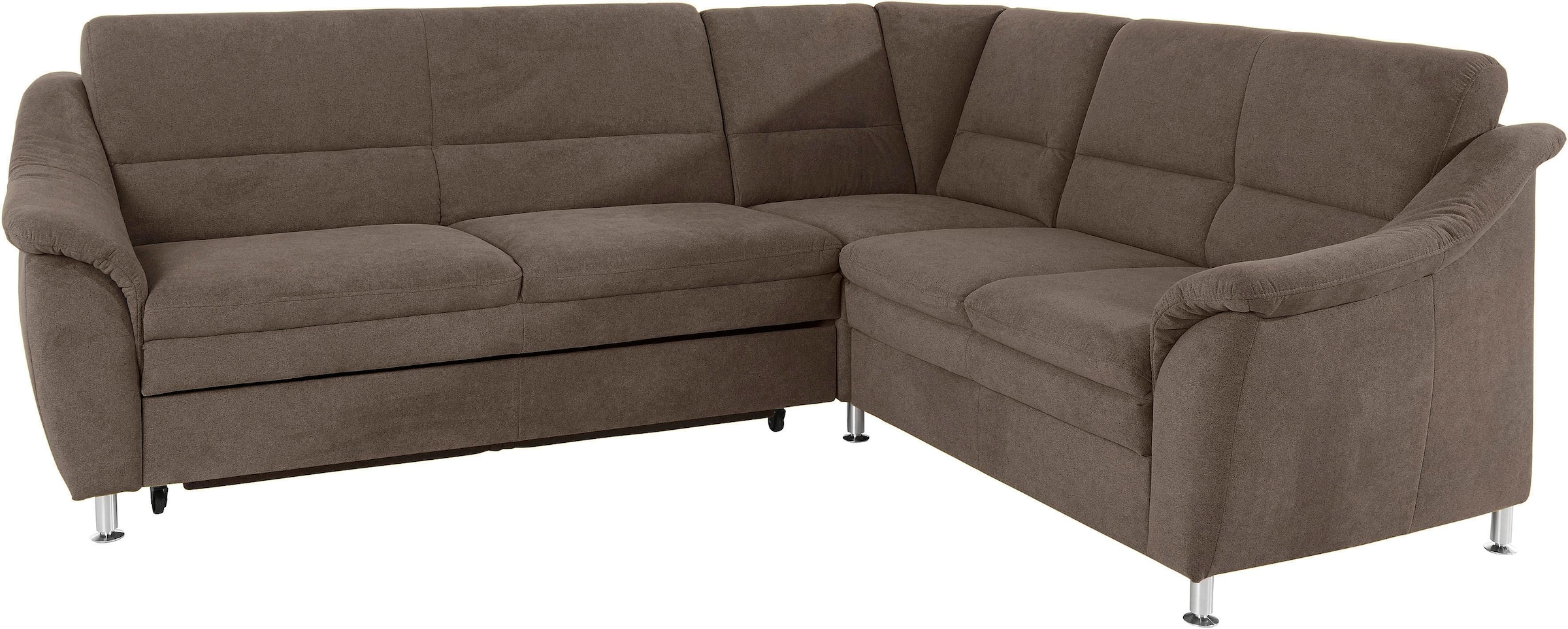 Places of Style Ecksofa "Cardoso L-Form", Federkern, wahlweise mit Bett, Sc günstig online kaufen