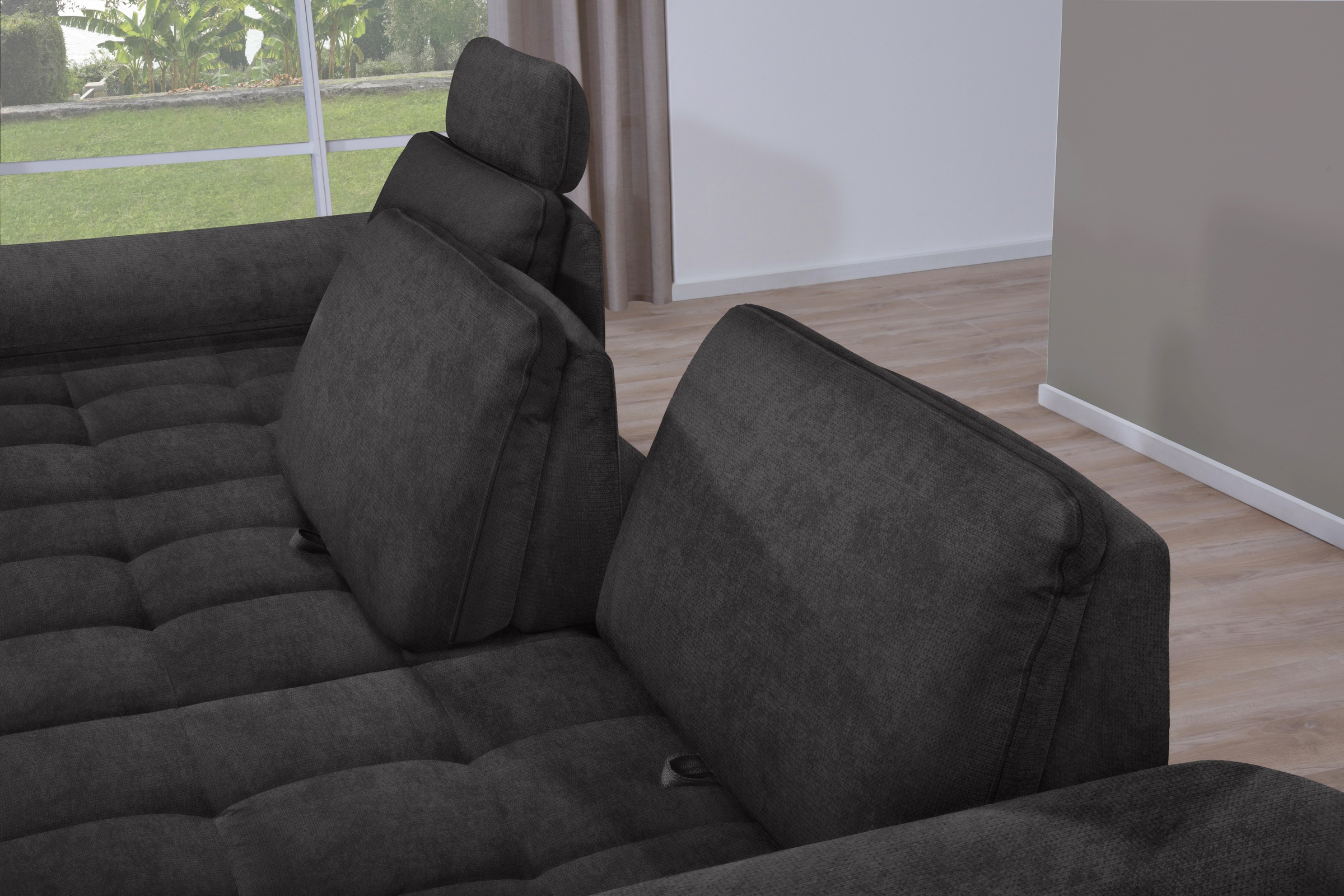 Thumbnail - alina Ecksofa "Royce" inklusive Sitztiefenverstellung, 270 cm breit