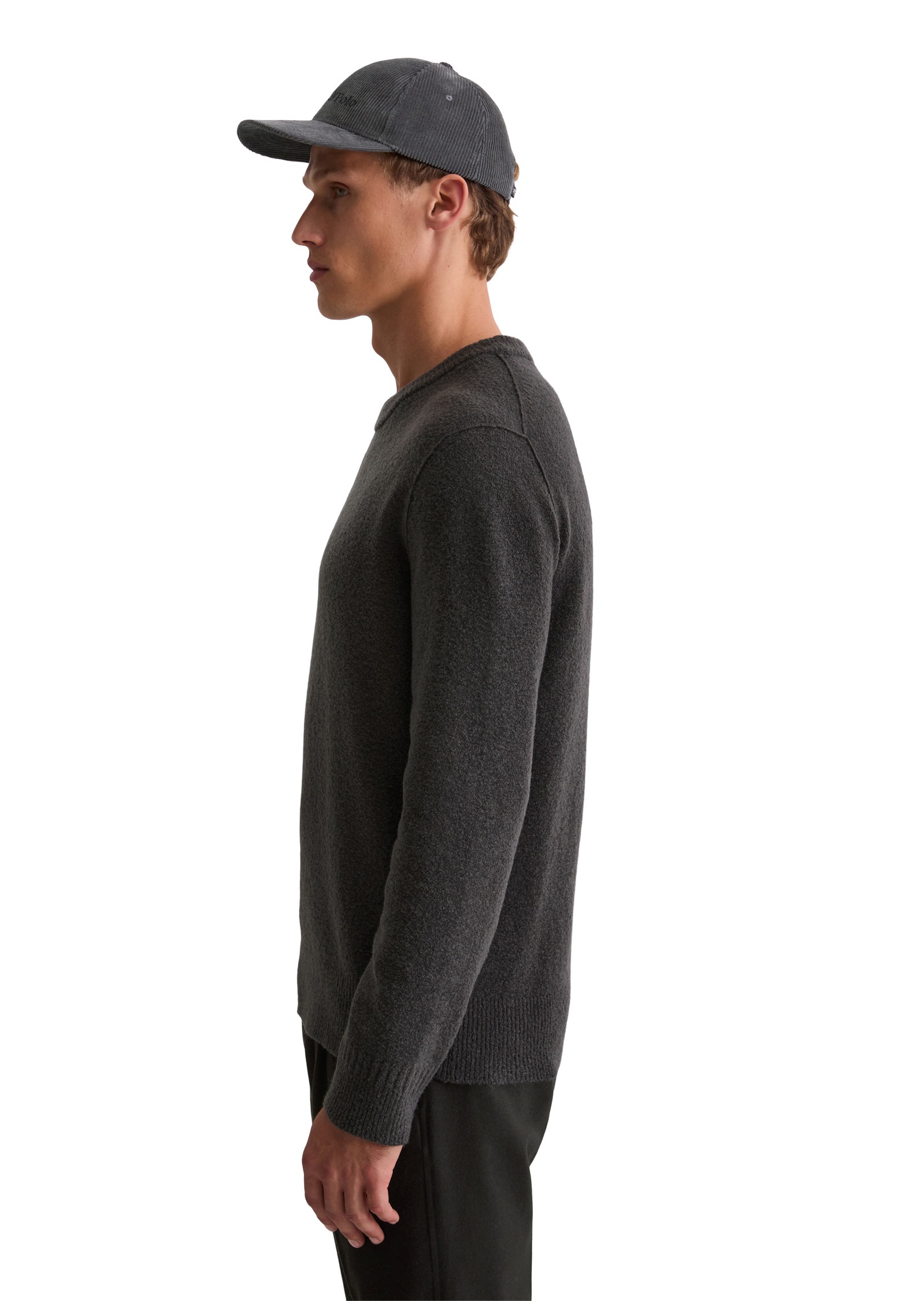 Marc OPolo Rundhalspullover "aus strukturiertem Wolle-Mix" günstig online kaufen