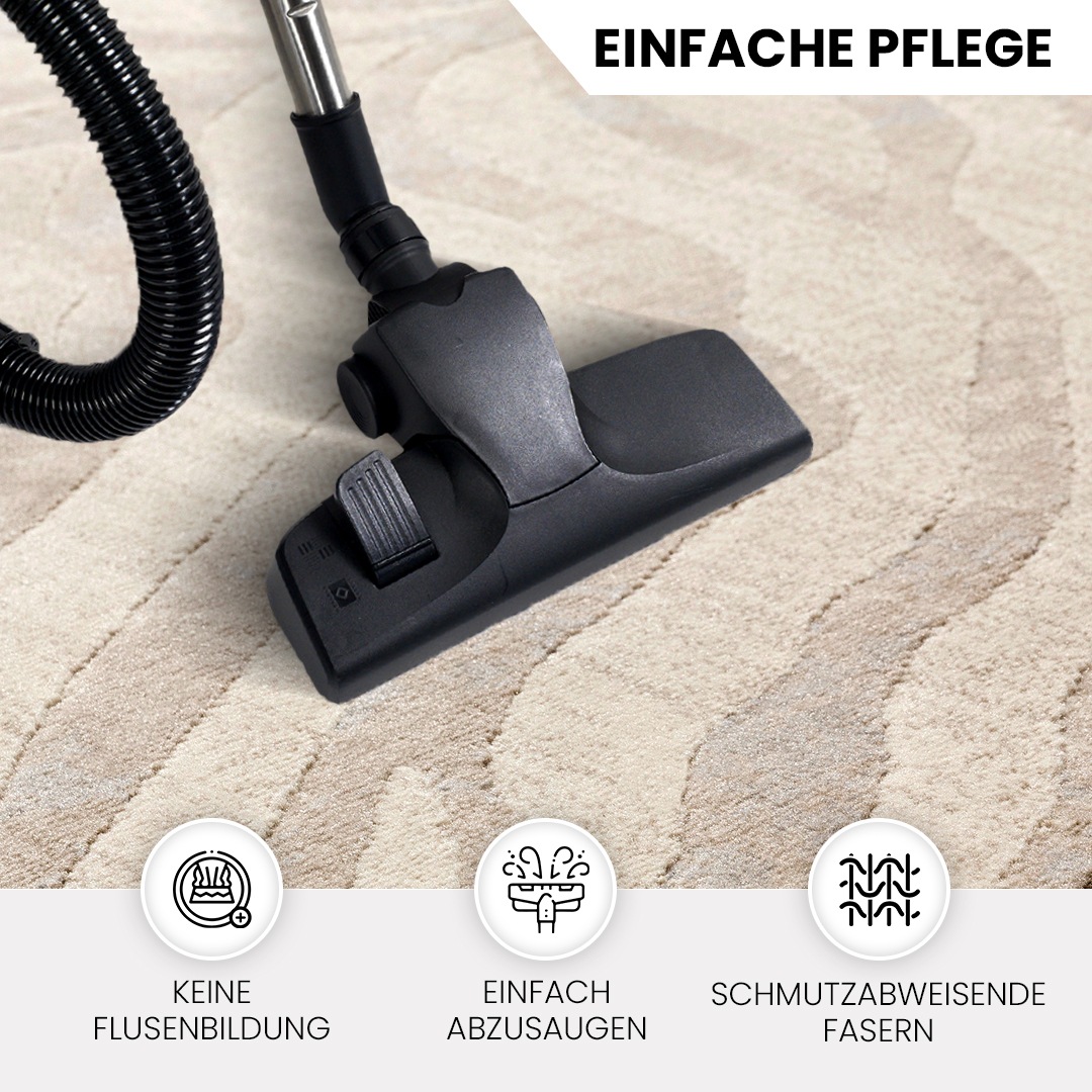 Livabliss Teppich »LUANDA«, rechteckig, 11 mm Höhe, Skandinavischer Teppich, Boho Wohnzimmerteppich/Läufer im Zebra Muster