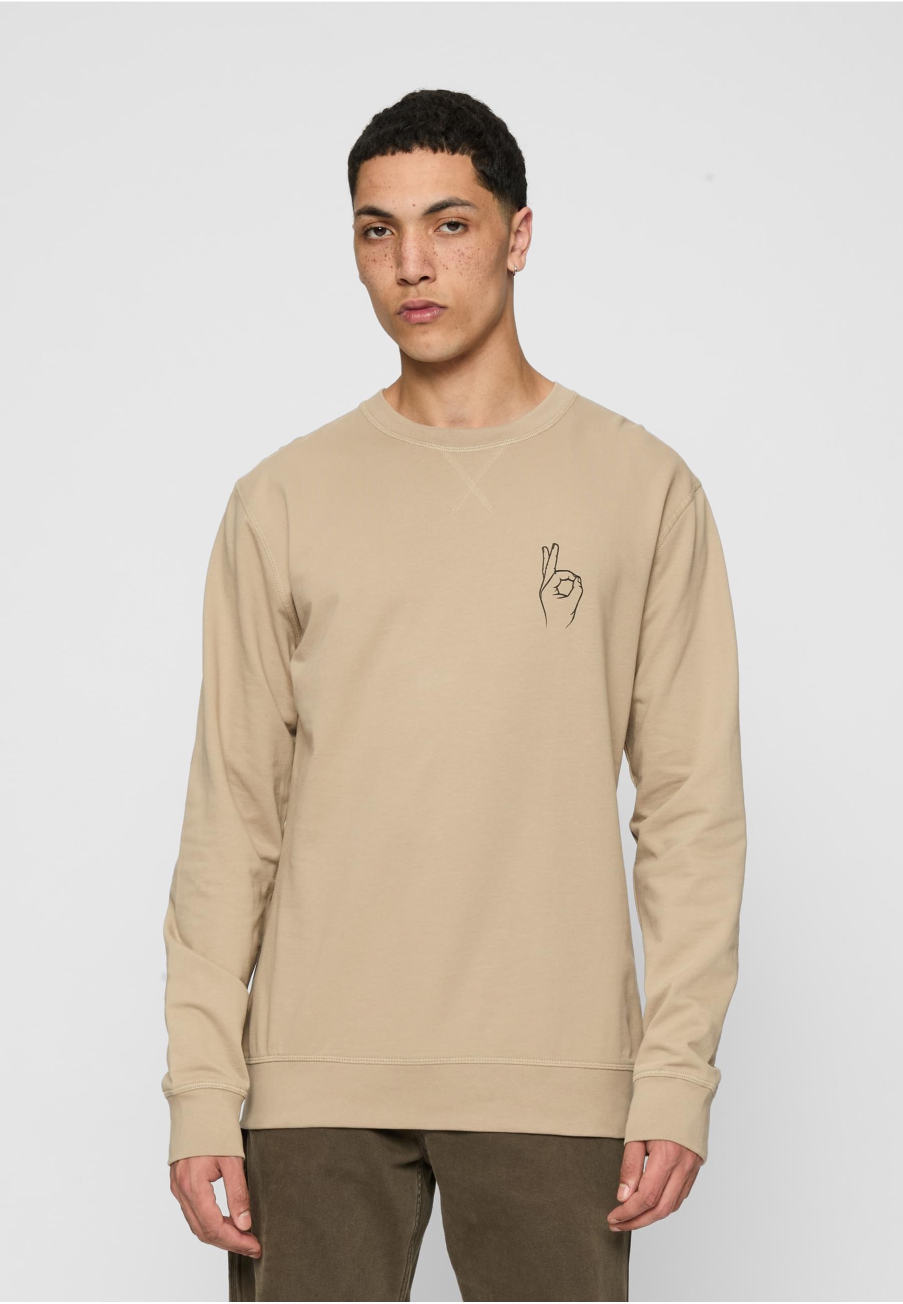 MisterTee Rundhalspullover »MisterTee Easy Sign Crewneck«, (1 tlg.)