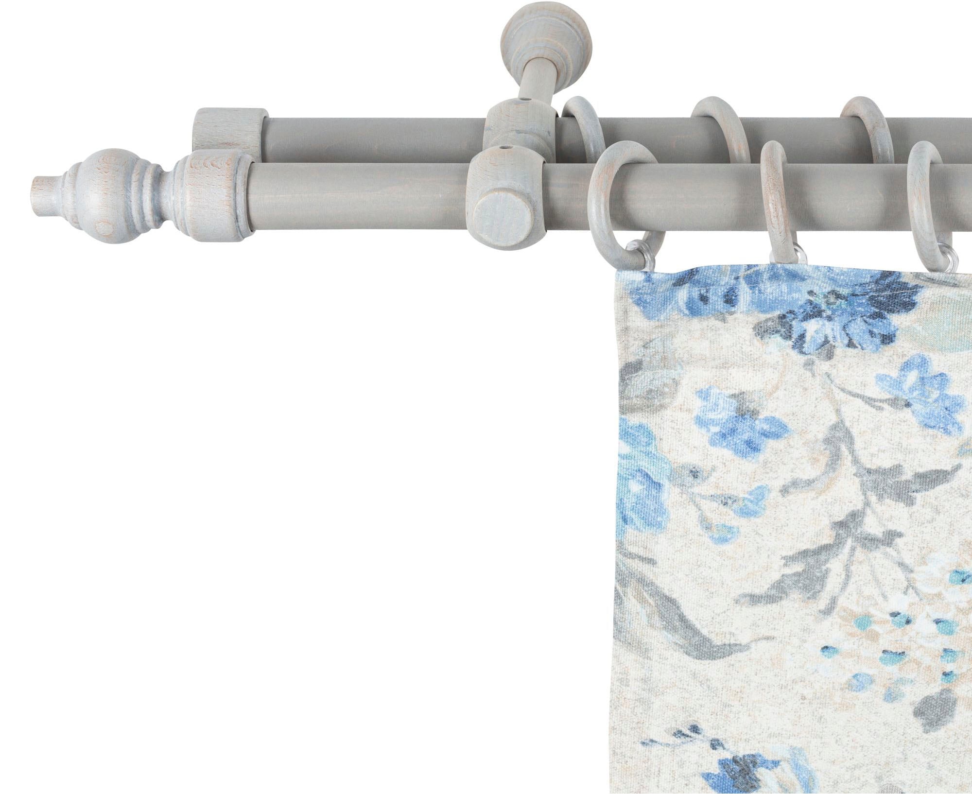 SN DECO GROUP Gardinenstange "Filigrano" 2 läufig-läufig Fixmaß 28 mm, Holz günstig online kaufen