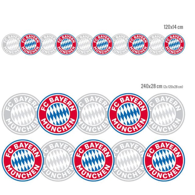 Black Friday Wall-Art Wandtattoo »FC Bayern München Bordüre«, (1 St.) | BAUR