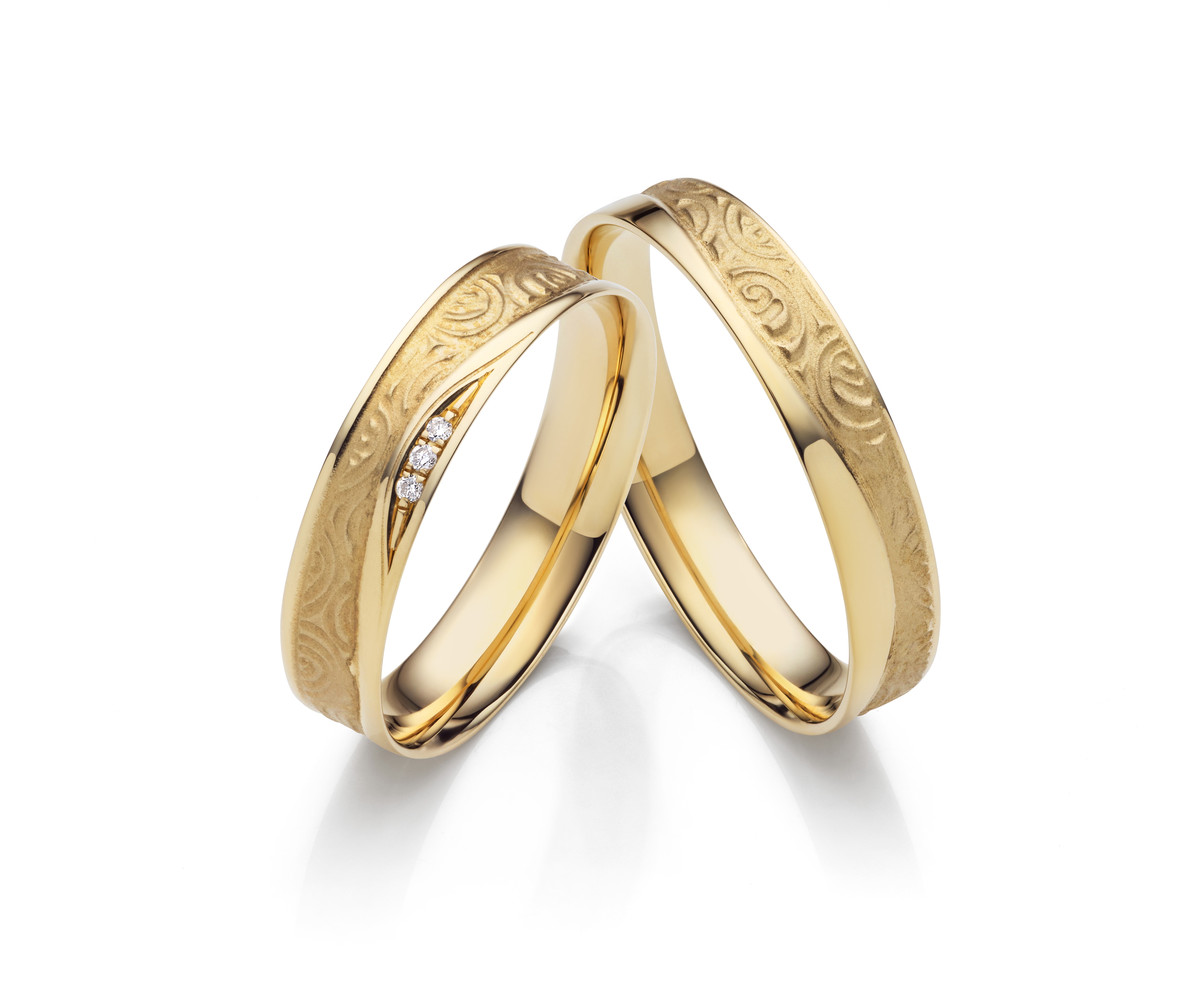 Firetti Liebe Wedding Ring Yellow Gold 375 Size 70