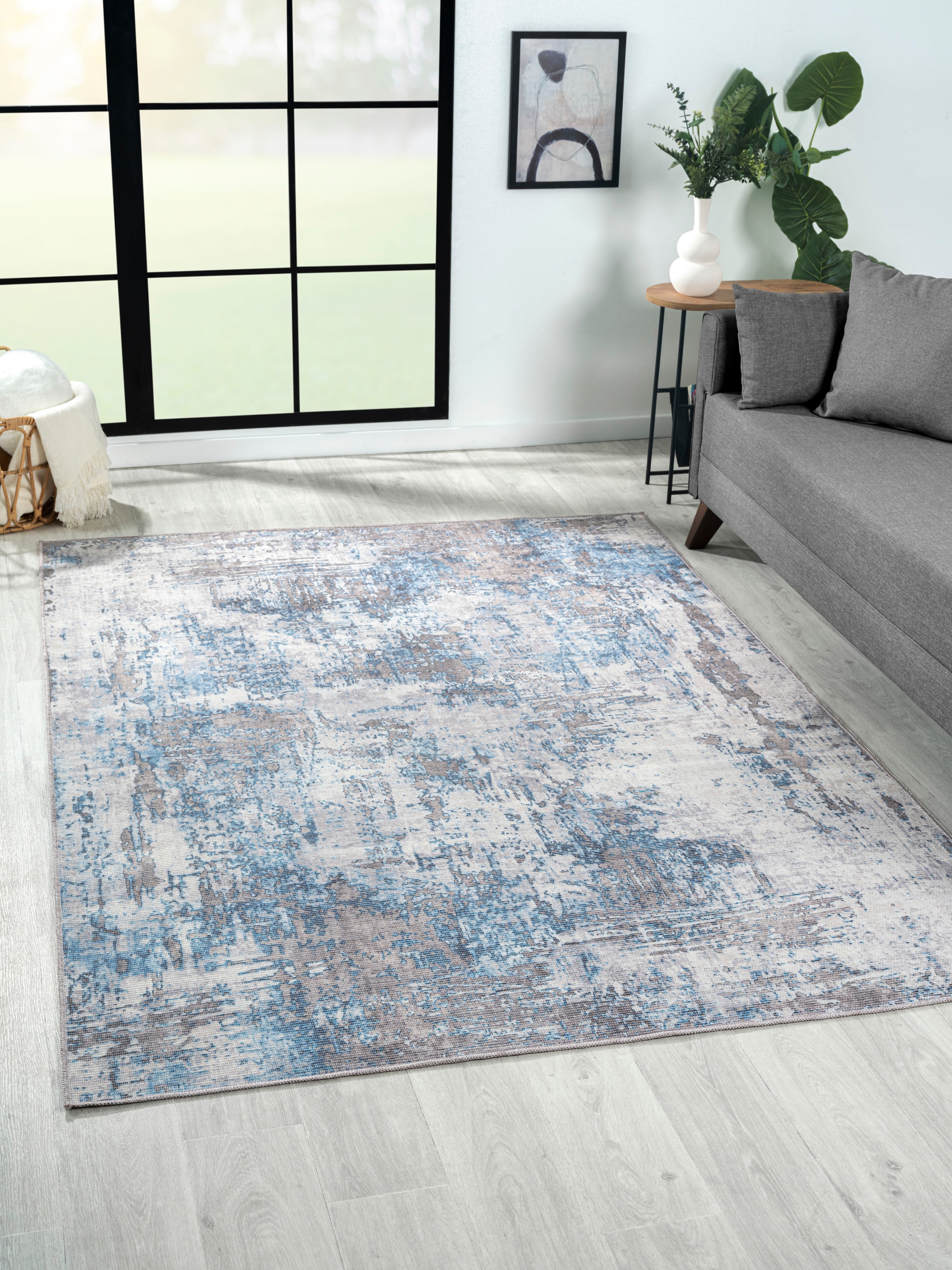 Myflair Möbel & Accessoires Outdoorteppich "Avery" rechteckig 10 mm Höhe Kurzflor, modernes Design, waschbar, In- und Outdoor geeignet