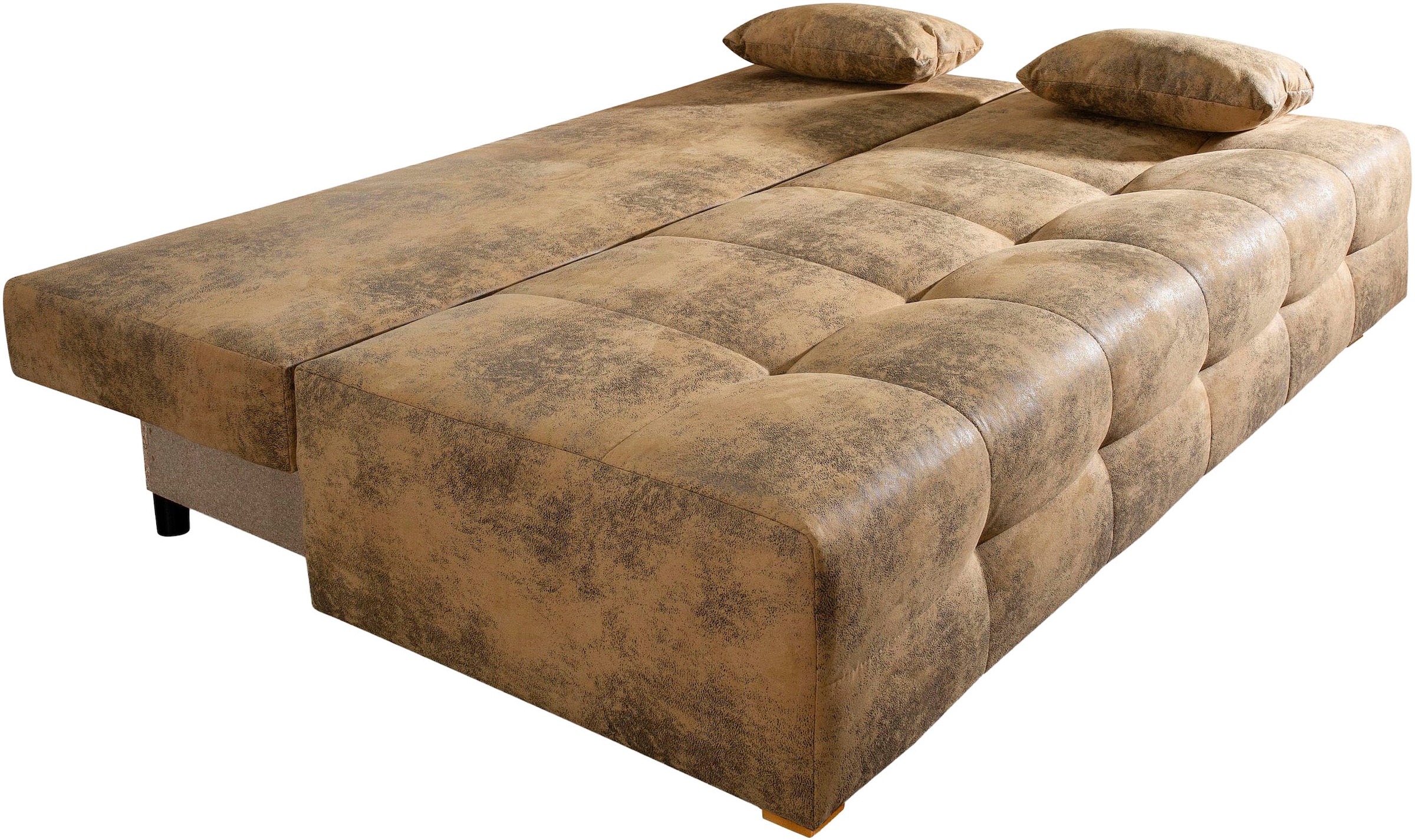 COLLECTION AB Schlafsofa »Bella«, Schlafsofa,Bettkasten,Bonellfederkern,Rückenkissen,Armlehnenkissen