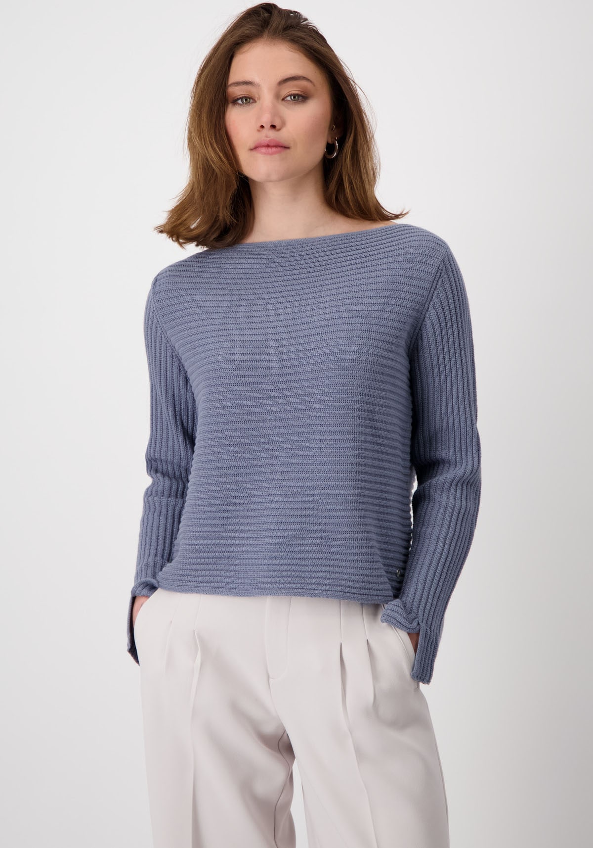 Monari Strickpullover, mit U-Boot-Ausschnitt günstig online kaufen