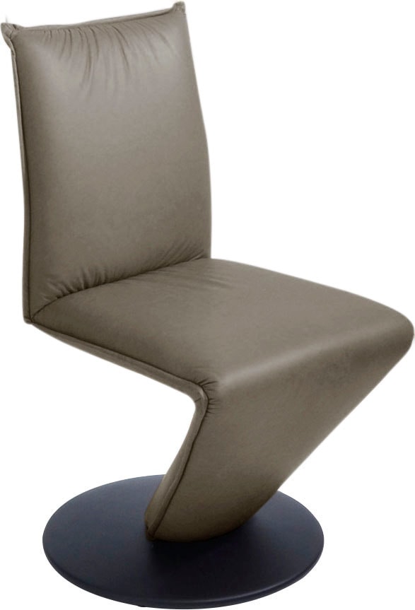 K+W Komfort & Wohnen "Drive Drehstuhl" () Stuhl mit federnder Sitzschale, Drehteller in Metall schwarz Struktur