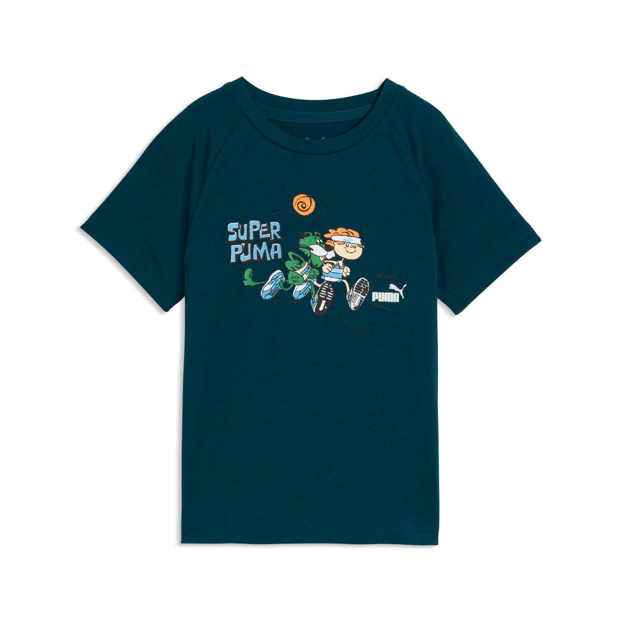 PUMA T-Shirt "SUPER TEE PS" für Kinder, mit Rundhalsausschnitt, in normaler Länge, Kurzarmdesign