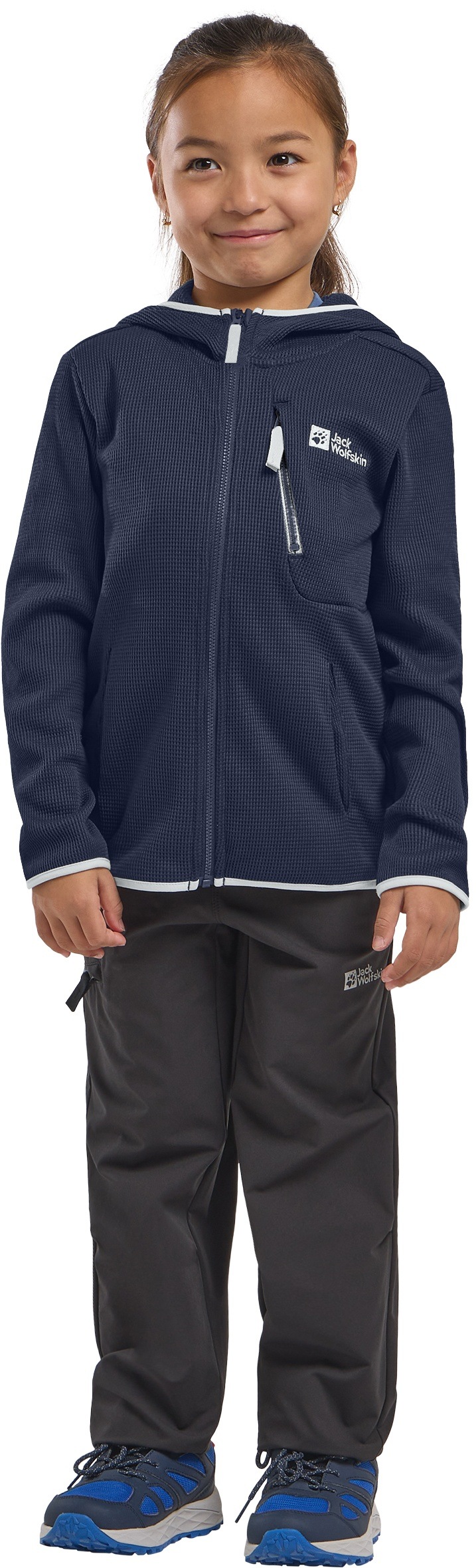 Thumbnail - Jack Wolfskin "ACTAMIC GRID MIDLAYER K" mit Kapuze