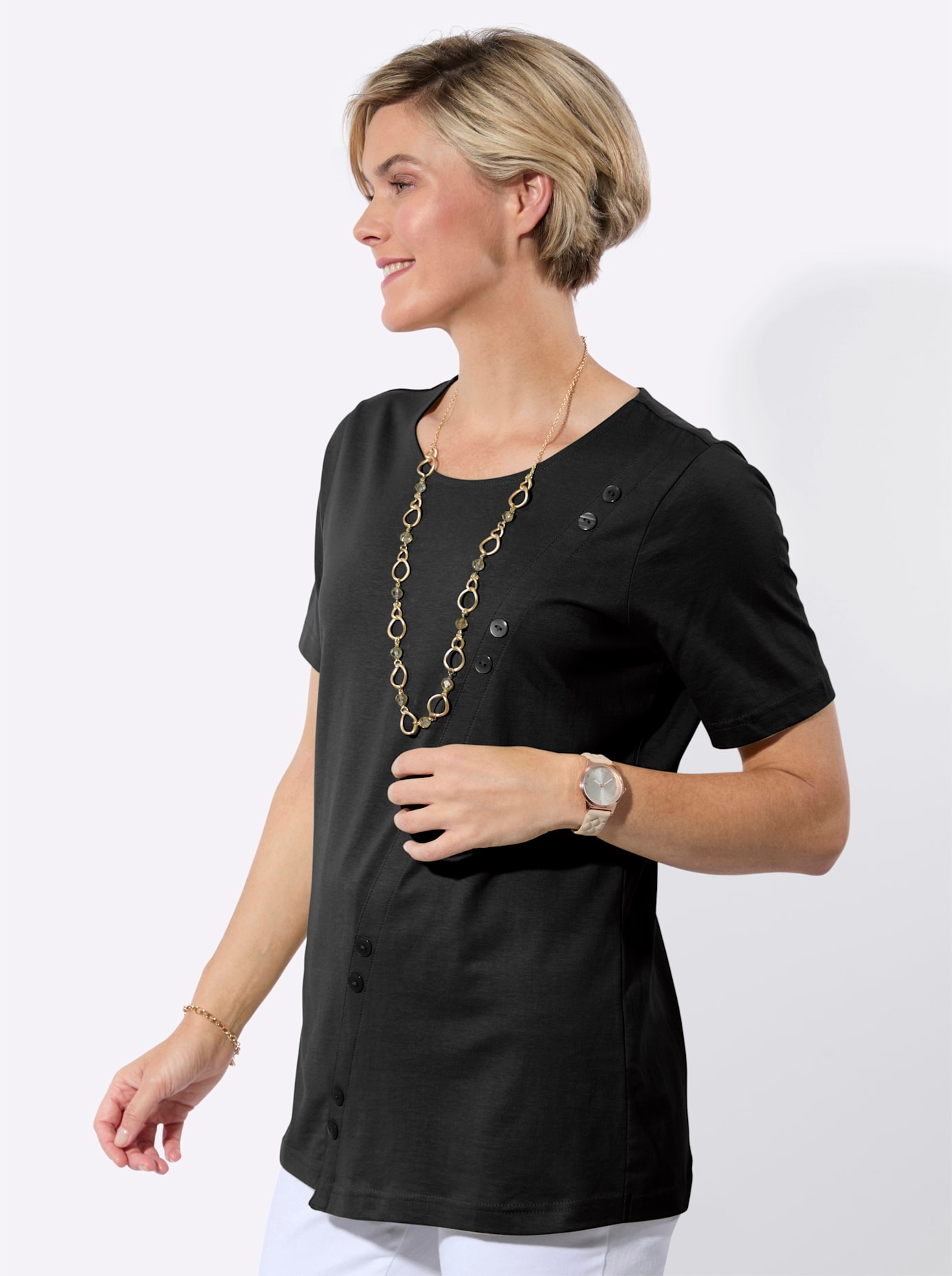 Classic Basics Rundhalsshirt »Longshirt« 1 tlg.