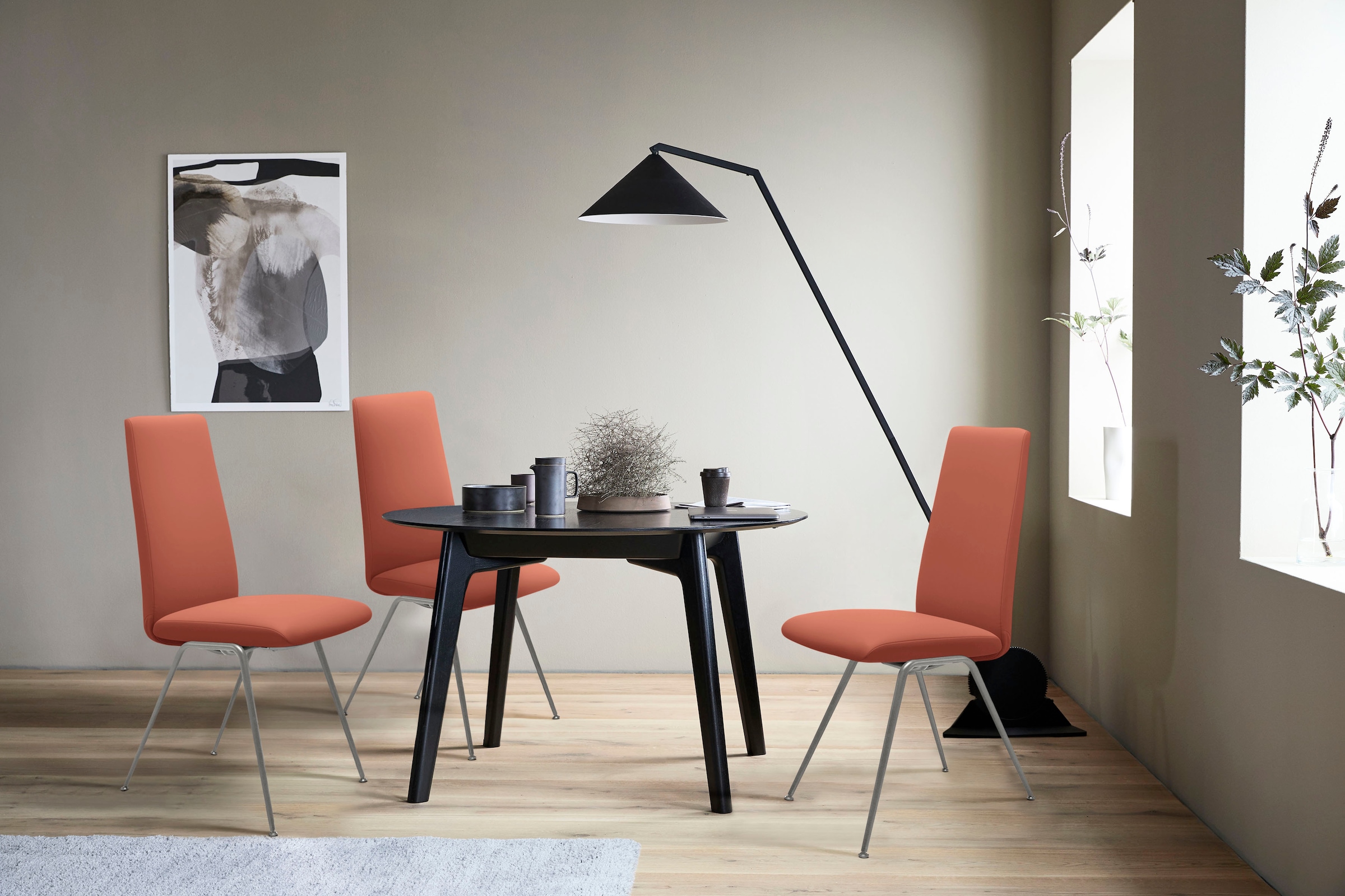 Stressless® Polsterstuhl »Laurel«, Leder PALOMA, High Back, Größe L, mit Beinen aus Stahl in Chrom glänzend