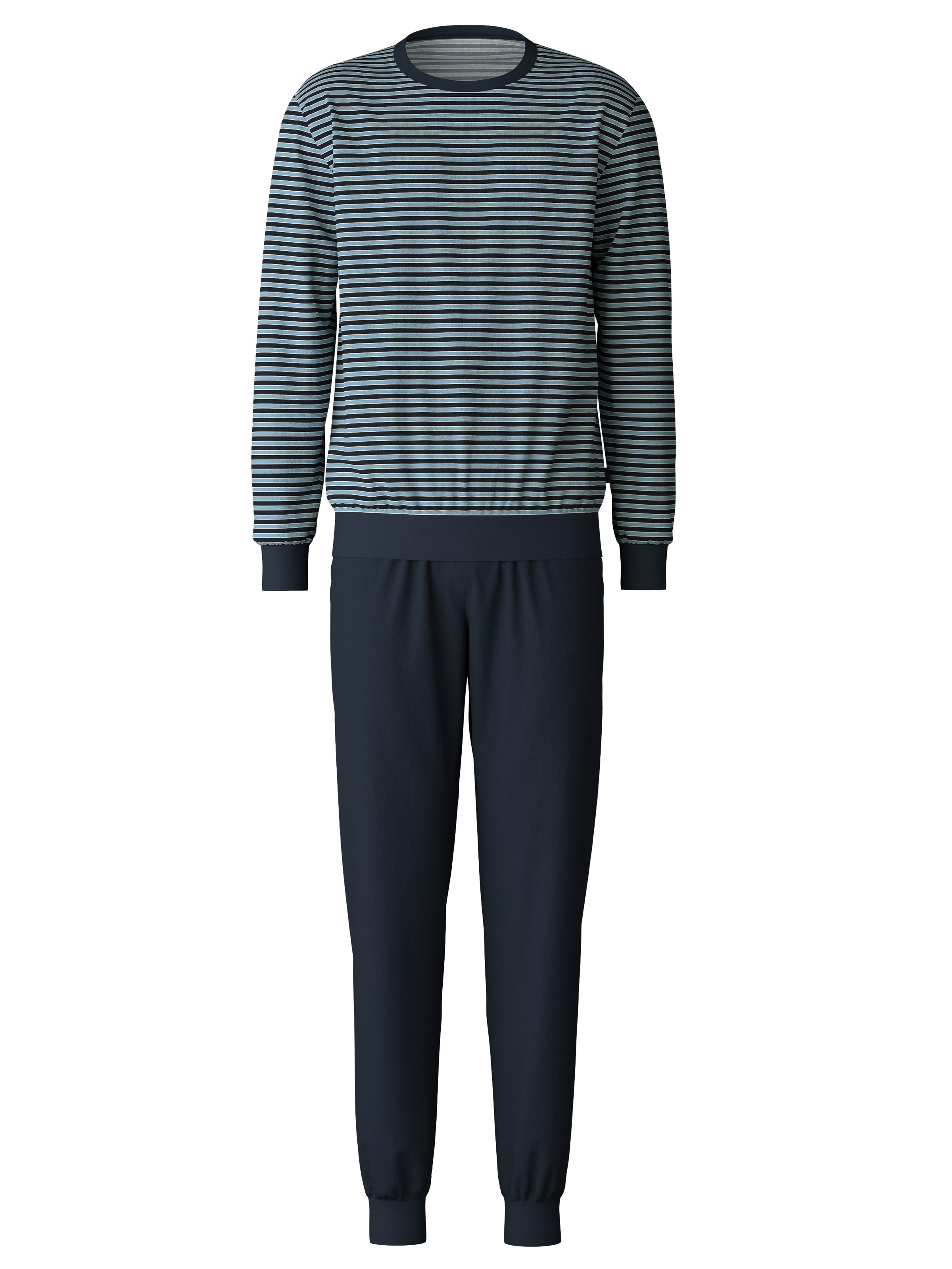 CALIDA Schlafanzug "Relax Terry" 2 Stk. tlg., mit klassischem Rundhalsausch günstig online kaufen