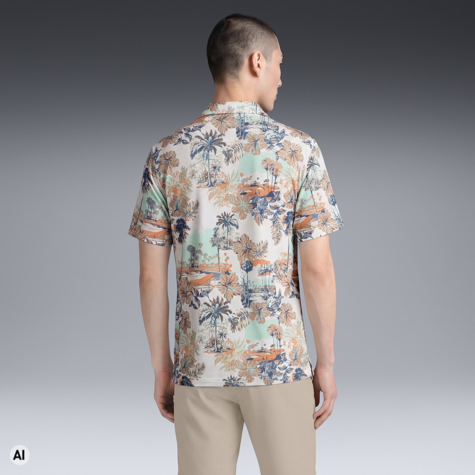 PUMA Poloshirt »CLOUDSPUN Palm Golfpolo Herren«