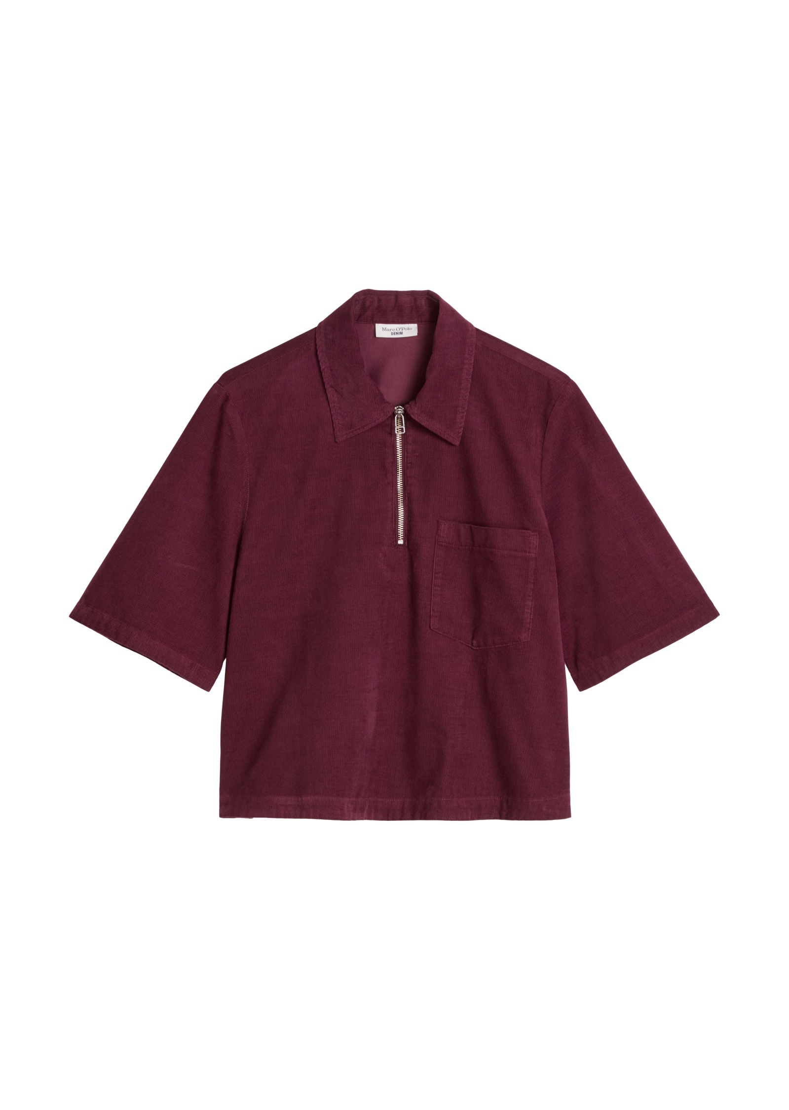 Marc O'Polo DENIM Kurzarmbluse »aus Organic Cotton«