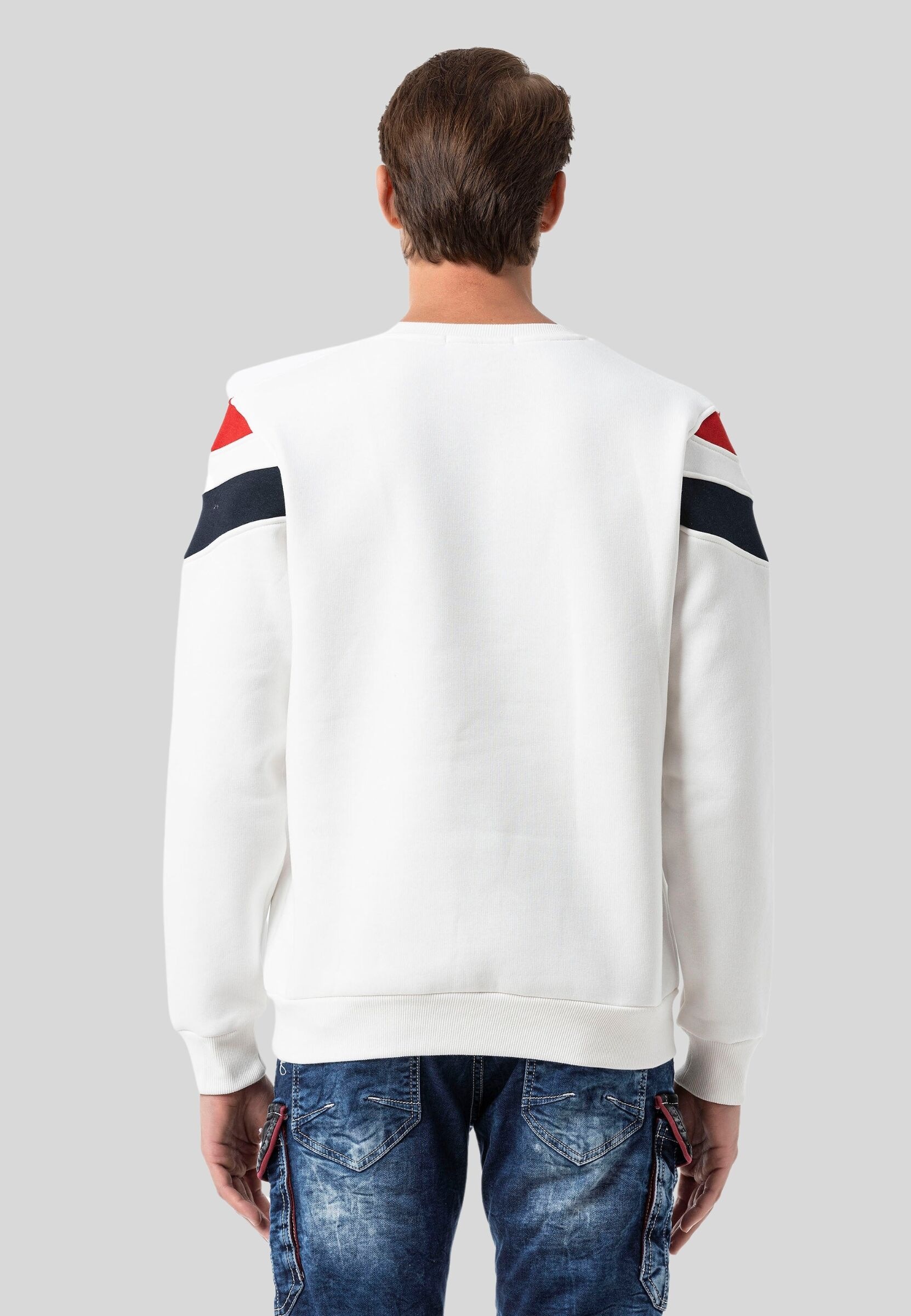 Cipo & Baxx Sweatshirt »Sweatshirts«, 1 Stk. mit modernem Streifen-Design

