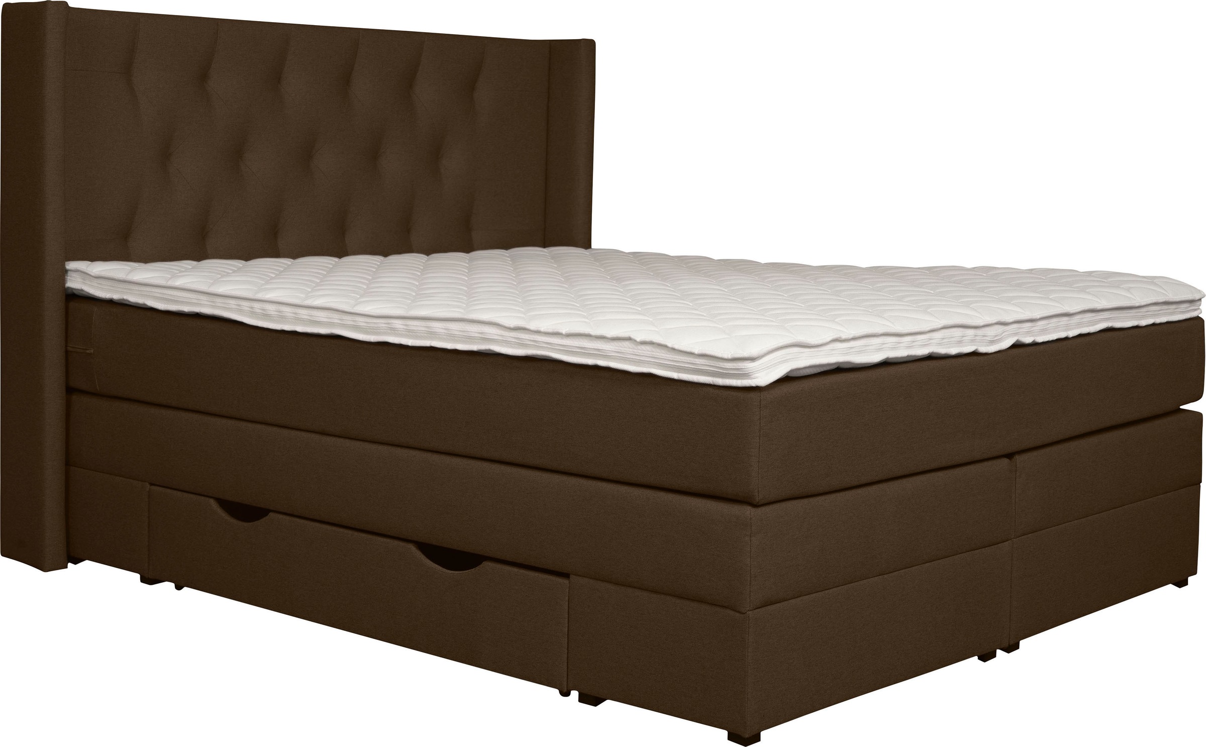 Home affaire Boxspringbett "Elegance" mit schöner Knopfheftung, in den Härt günstig online kaufen