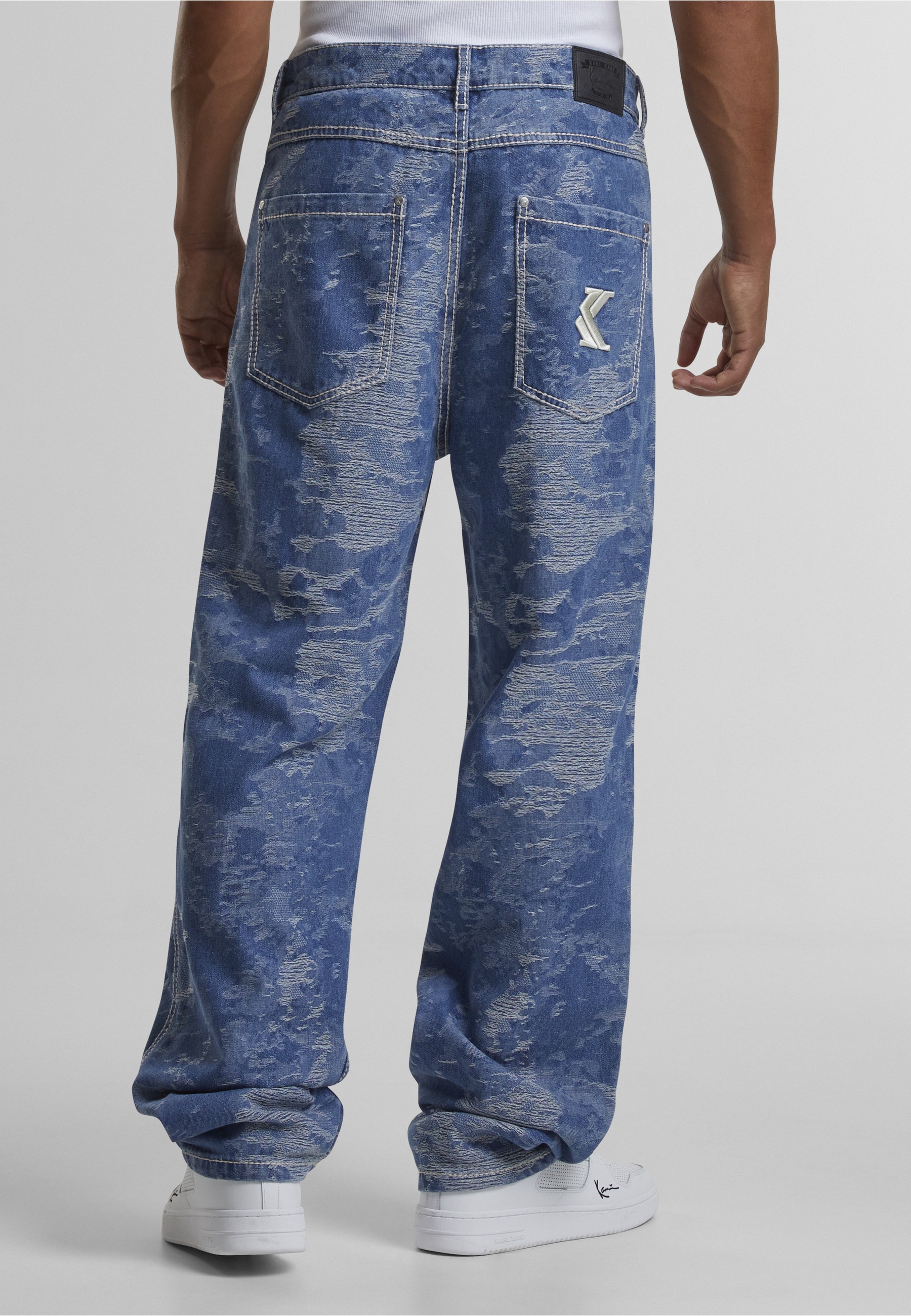 Karl Kani Stoffhose »Karl Kani OG K Distress Camo Five Pocket Denim«